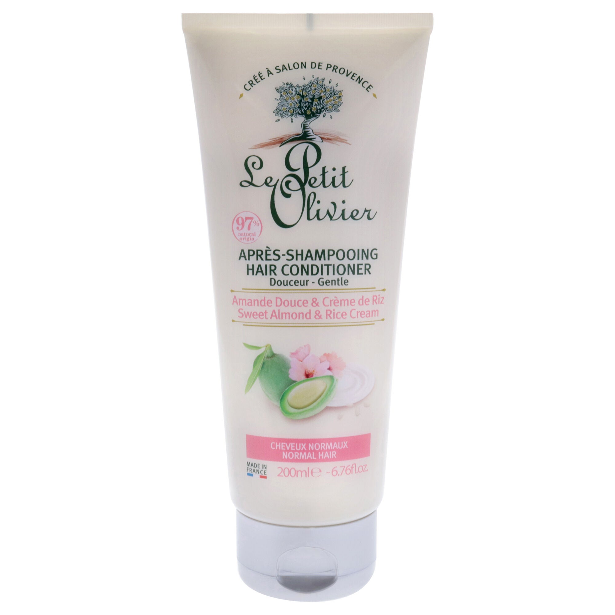 Softening Conditioner - Sweet Almond and Rice by Le Petit Olivier for Women - 6.76 Conditioner, See Description, hi-res image number 0