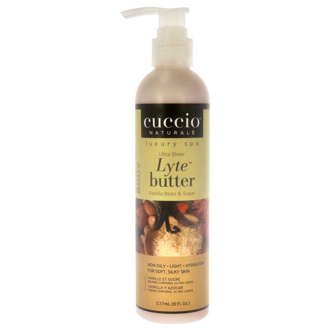 Lyte Ultra-Sheer Body Butter - Vanilla Bean and Sugar by Cuccio Naturale for Unisex - 8 oz Body Lotion, See Description, hi-res image number 0