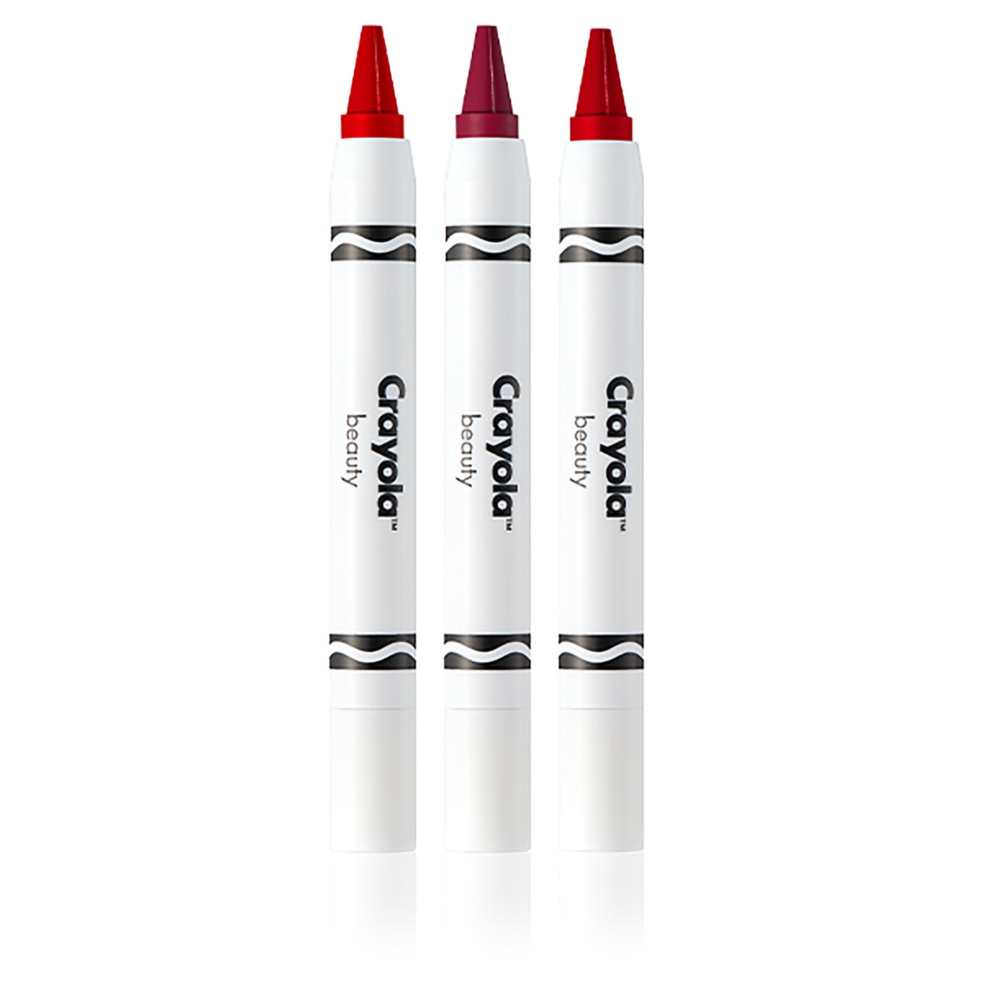 Crayola Crayon Trio - Romantic Reds by Crayola for Women - 3 x 0.07 oz Lipstick Strawberry, Maroon, Red, See Description, alternate image number 4