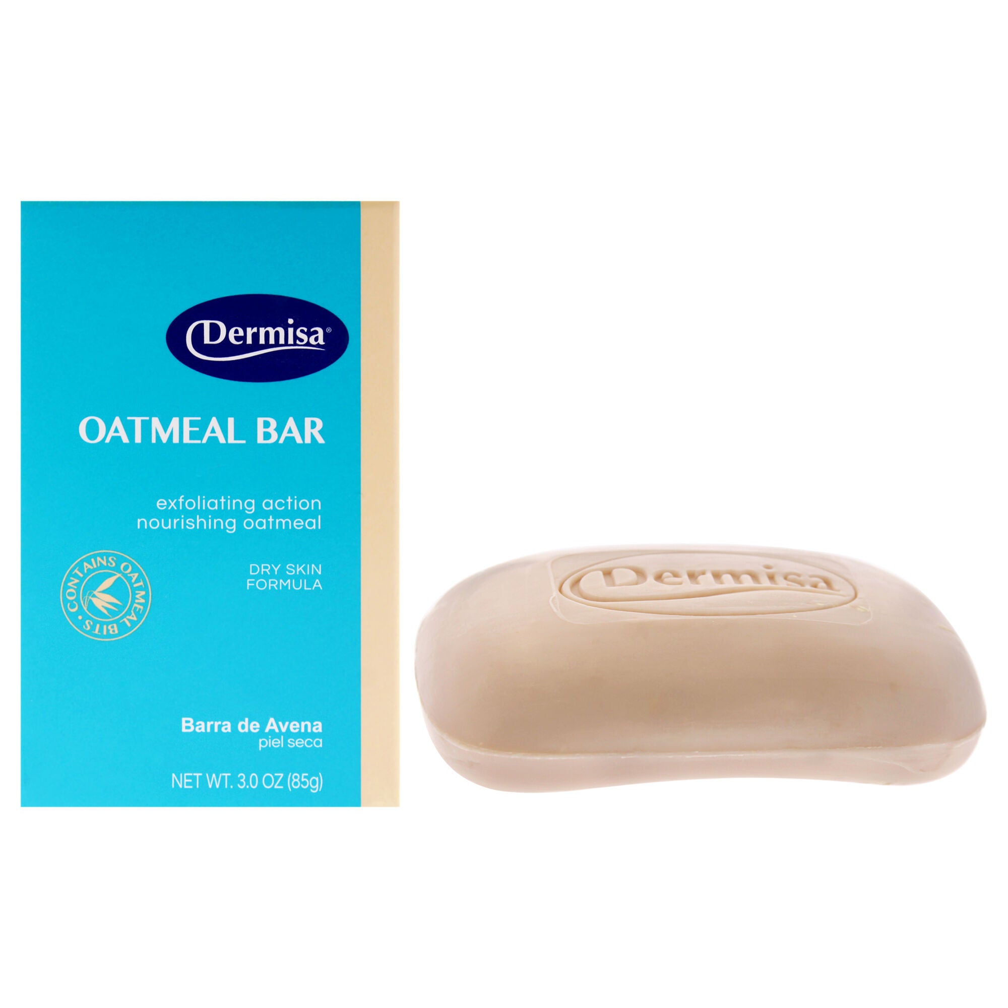 Oatmeal Bar by Dermisa for Unisex - 3 oz Bar Soap, See Description, hi-res image number 0