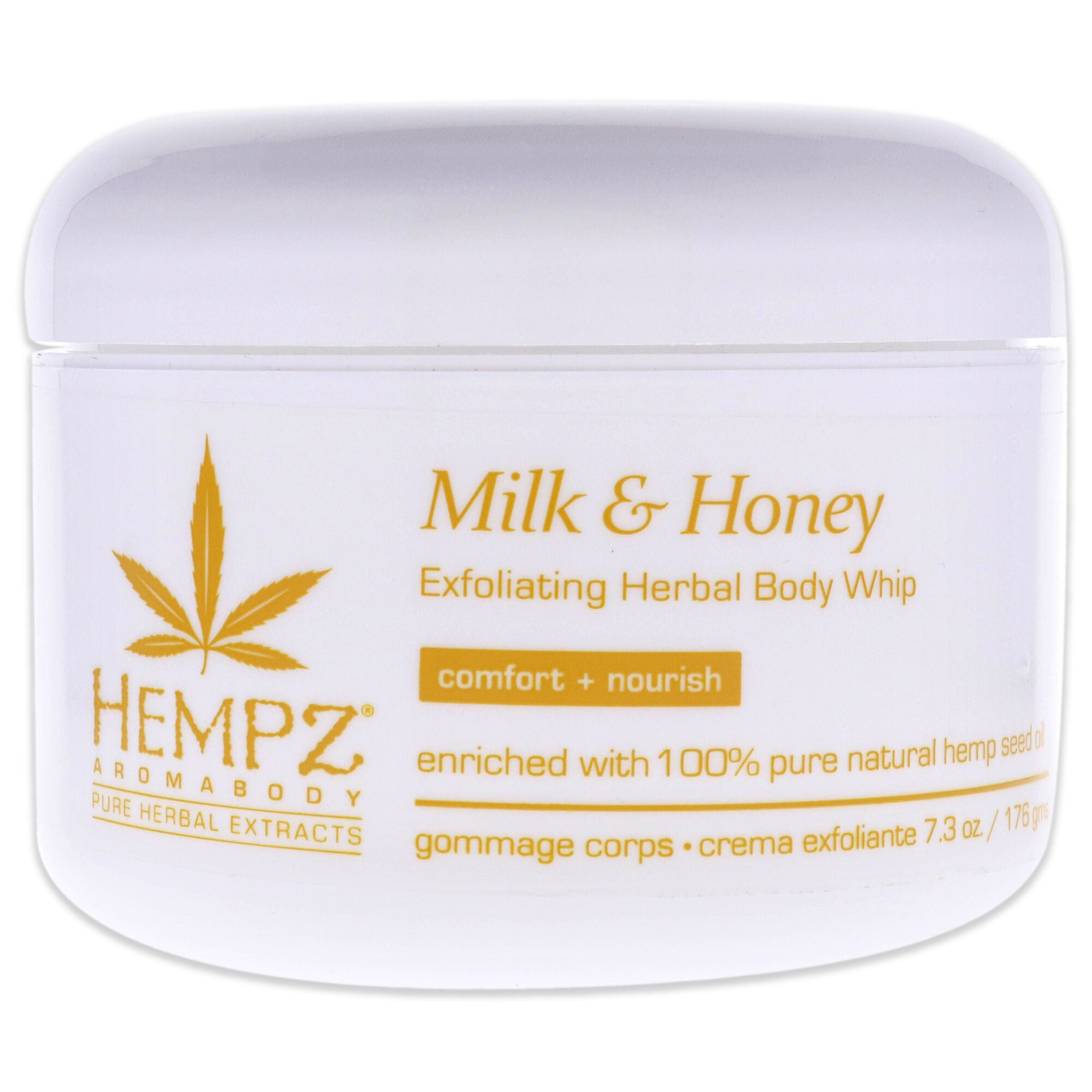 AromaBody Milk and Honey Herbal Body Exfoliating Whip by Hempz for Unisex - 7.3 oz Body Cream, , alternate image number 4