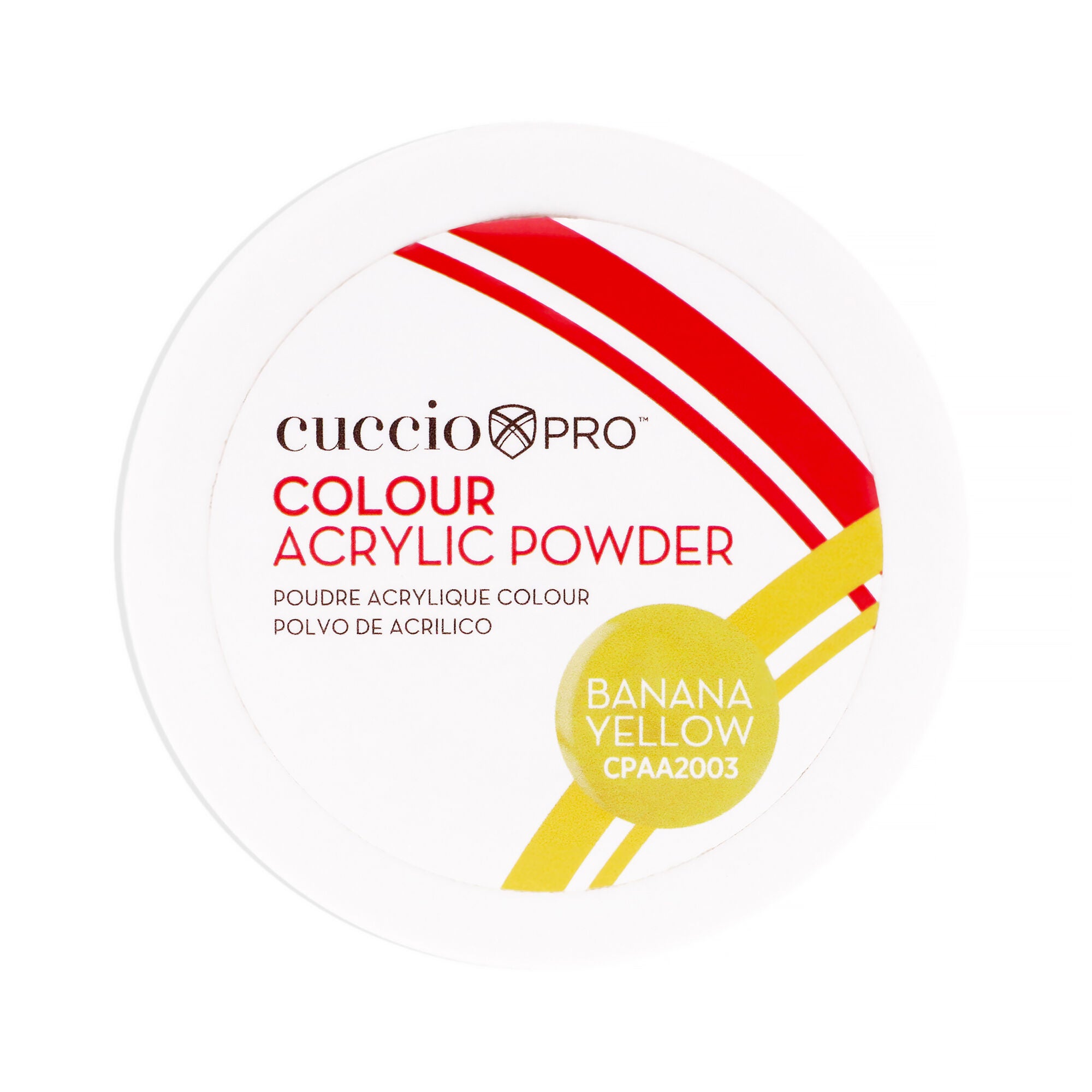 Colour Acrylic Powder - Banana Yellow by Cuccio PRO for Women - 1.6 oz Acrylic Powder, See Description, hi-res image number 0