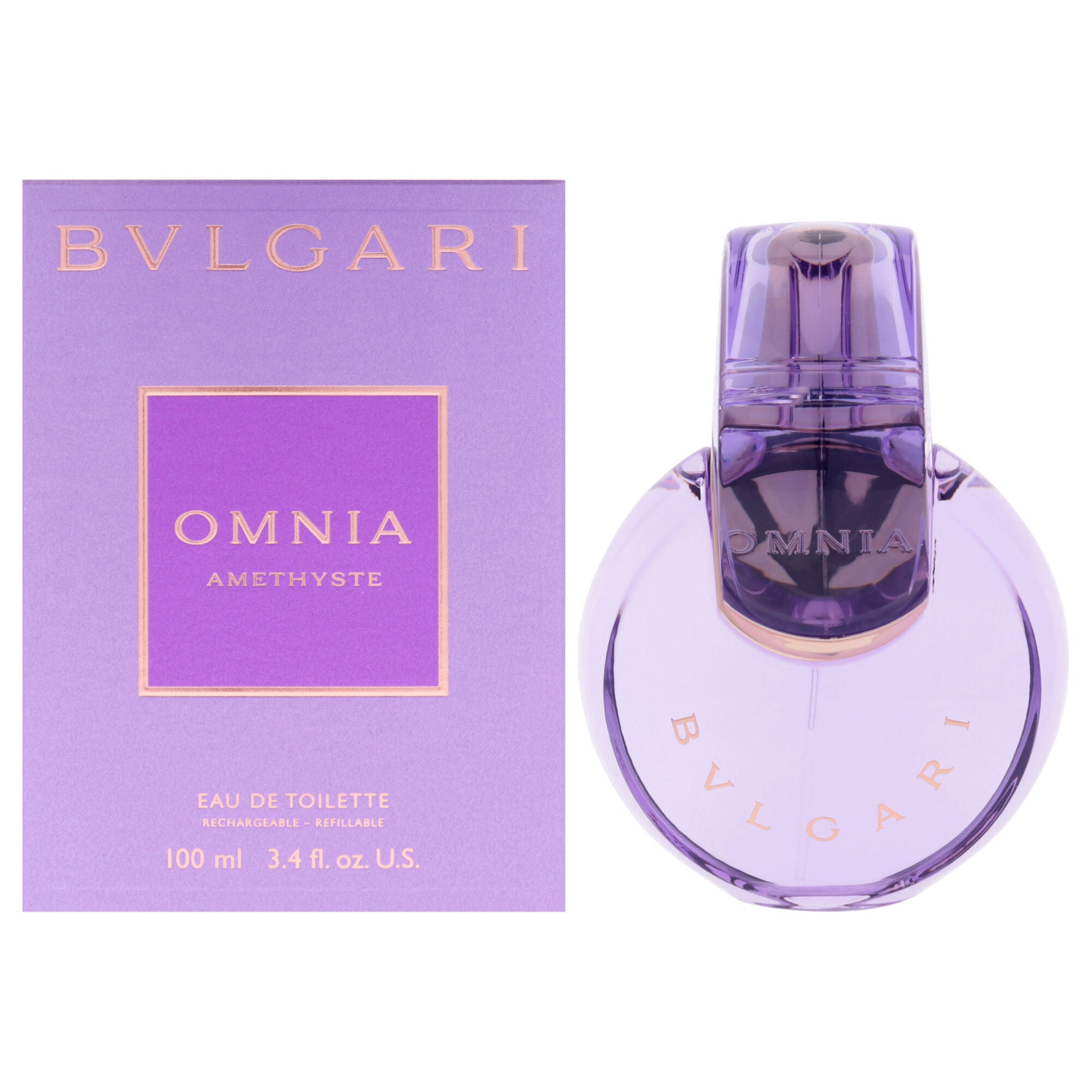 Bvlgari Omnia Amethyste by Bvlgari for Women - 3.4 oz EDT Spray (Refillable), Clear, hi-res image number 0