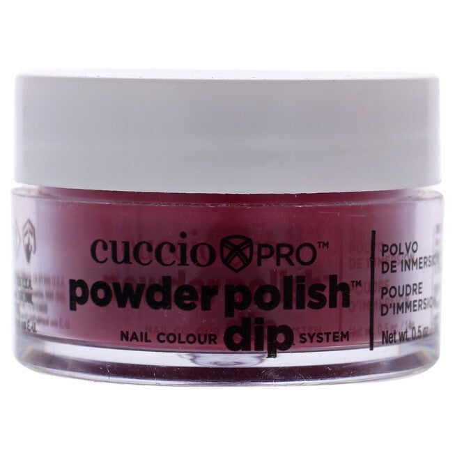 Pro Powder Polish Nail Colour Dip System - Fuchsia With Rainbow Mica by Cuccio Colour for Women - 0.5 oz Nail Powder, NA, hi-res image number null
