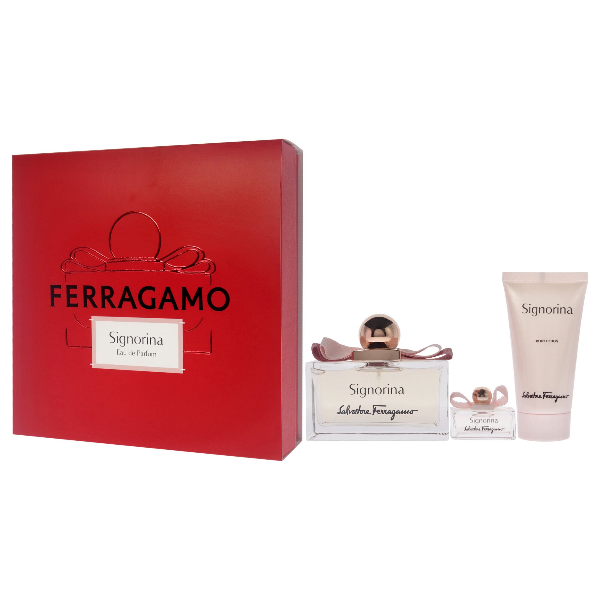 Signorina by Salvatore Ferragamo for Women - 3 Pc Gift Set 3.4oz EDP Spray, 0.17oz EDP Spray, 1.7oz Body Lotion, See Description, alternate image number 3