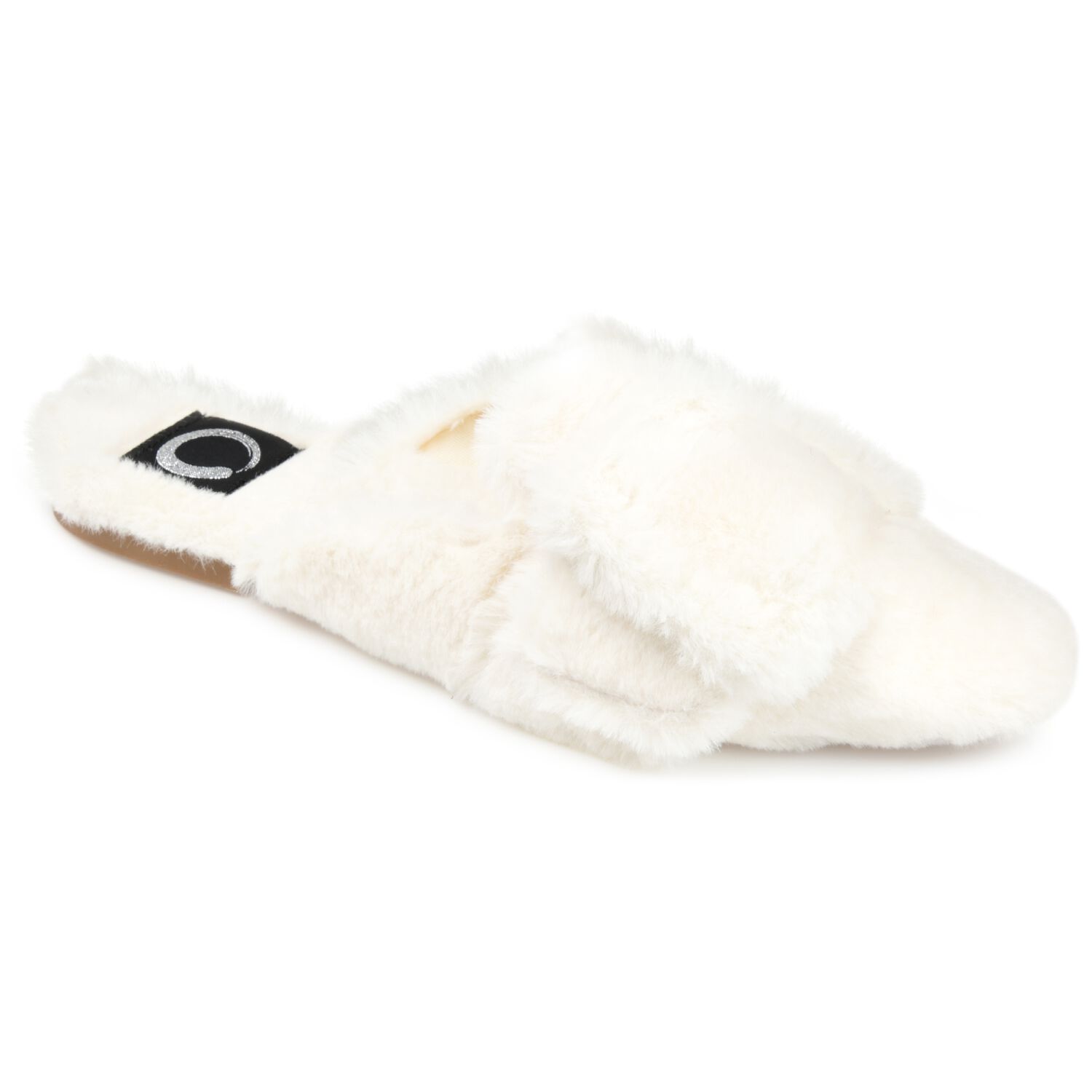 Women's Faux Fur Eara Slipper, Beige, hi-res image number 0
