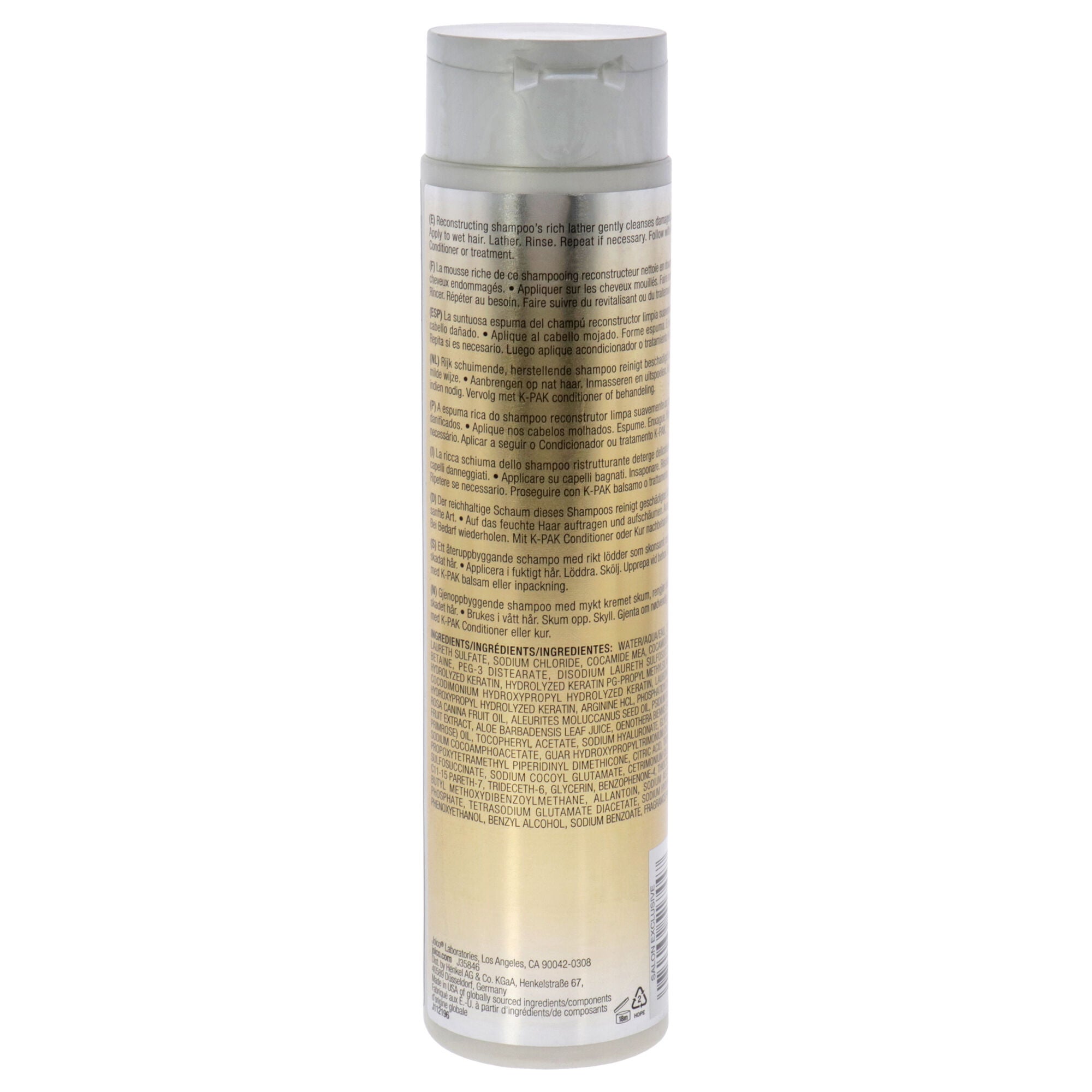 K-Pak Shampoo To Repair Damage by Joico for Unisex - 10.1 oz Shampoo, See Description, alternate image number 1