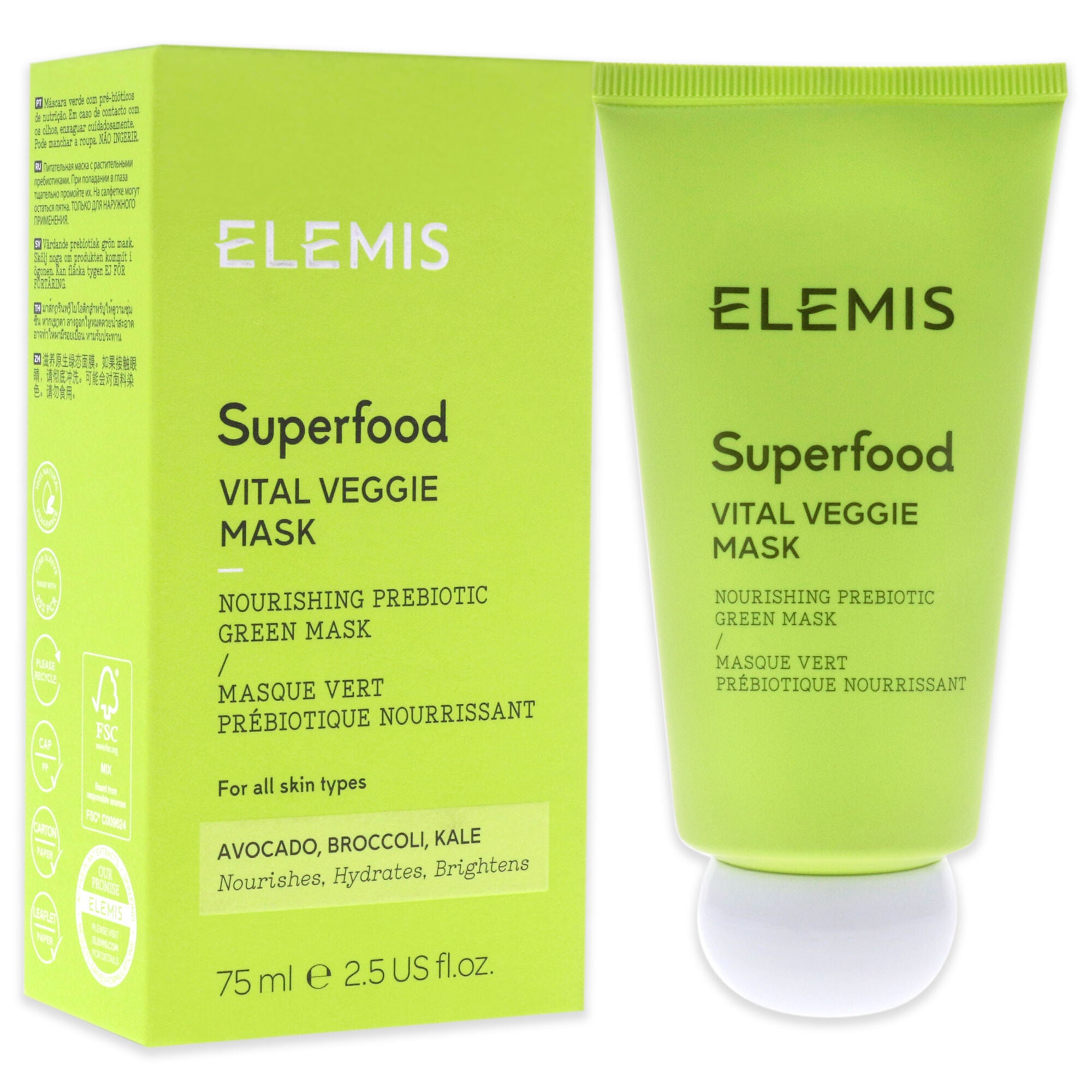 Superfood Vital Veggie Mask by Elemis for Unisex - 2.5 oz Mask, , alternate image number 6