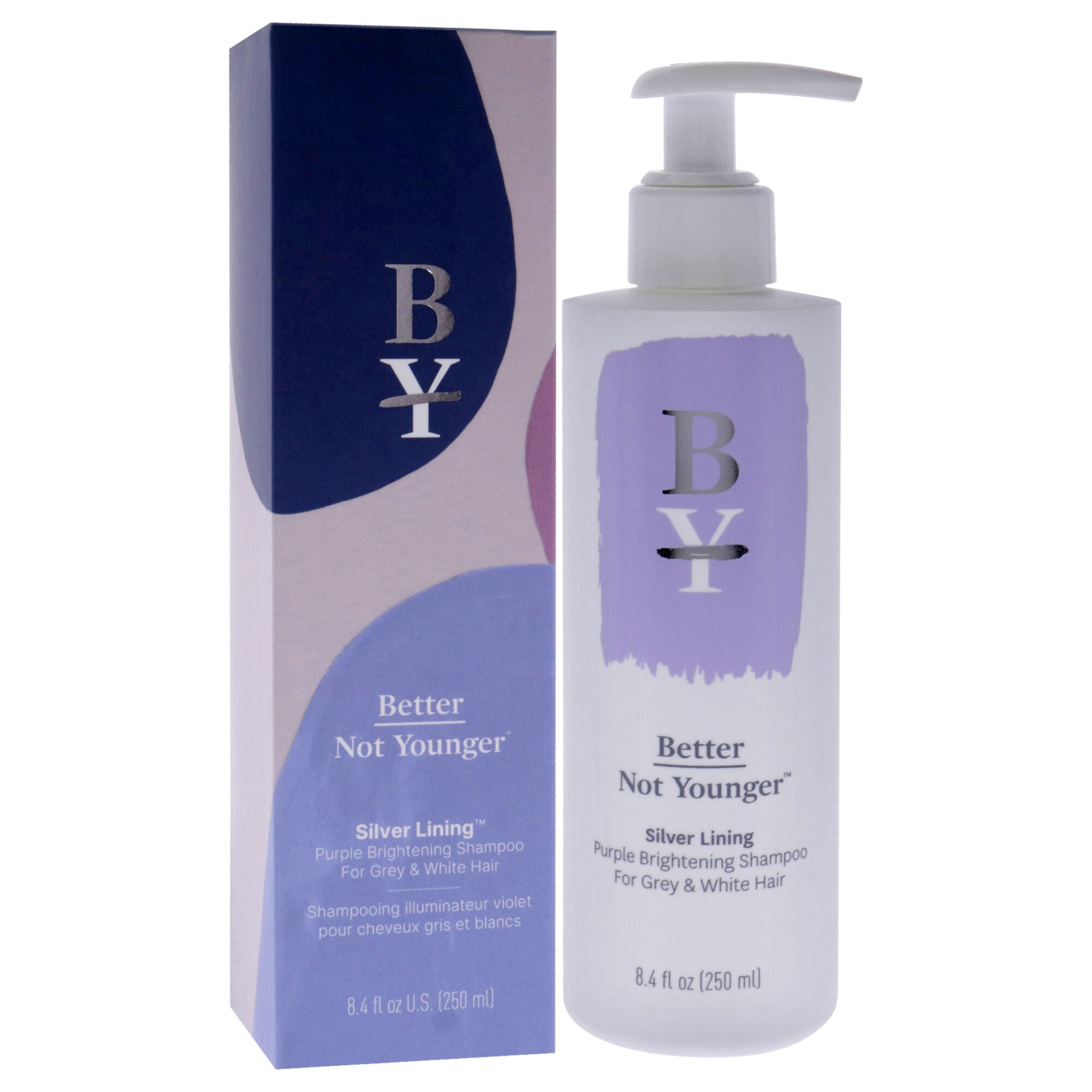 Silver Lining Purple Brightening Shampoo by Better Not Younger for Unisex - 8.4 oz Shampoo, , alternate image number 6