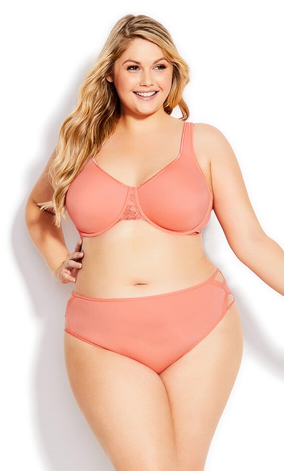 Fashion Microfiber Hi Cut Brief - soft peach, Orange, hi-res image number null