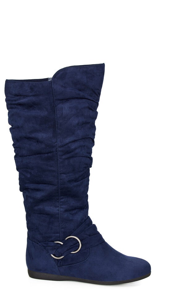 WIDE FIT Sasha Tall Boot - navy, , alternate image number null