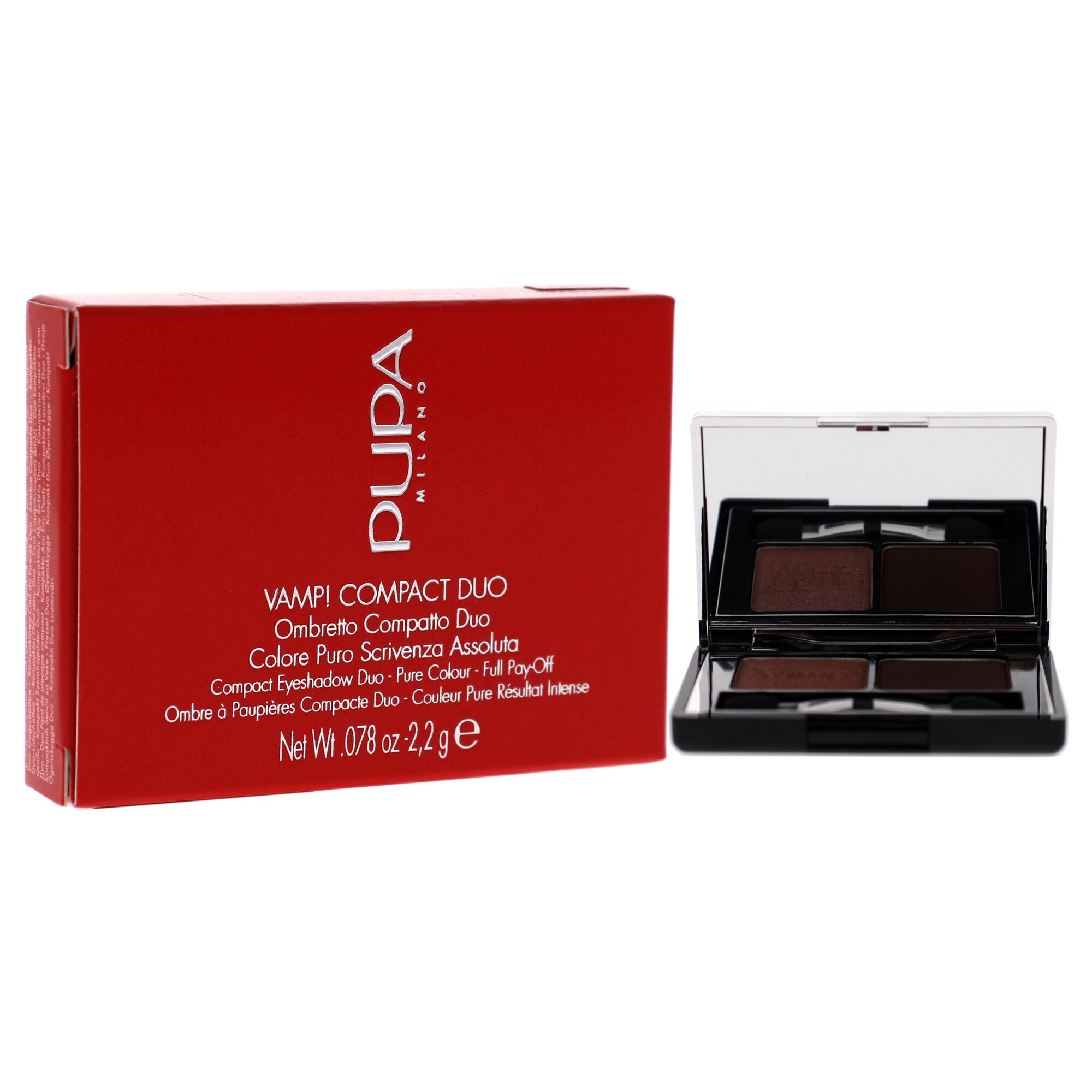 Vamp! Compact Duo Eyeshadow - 002 Pink Earth by Pupa Milano for Women - 0.078 oz Eye Shadow, , alternate image number 6
