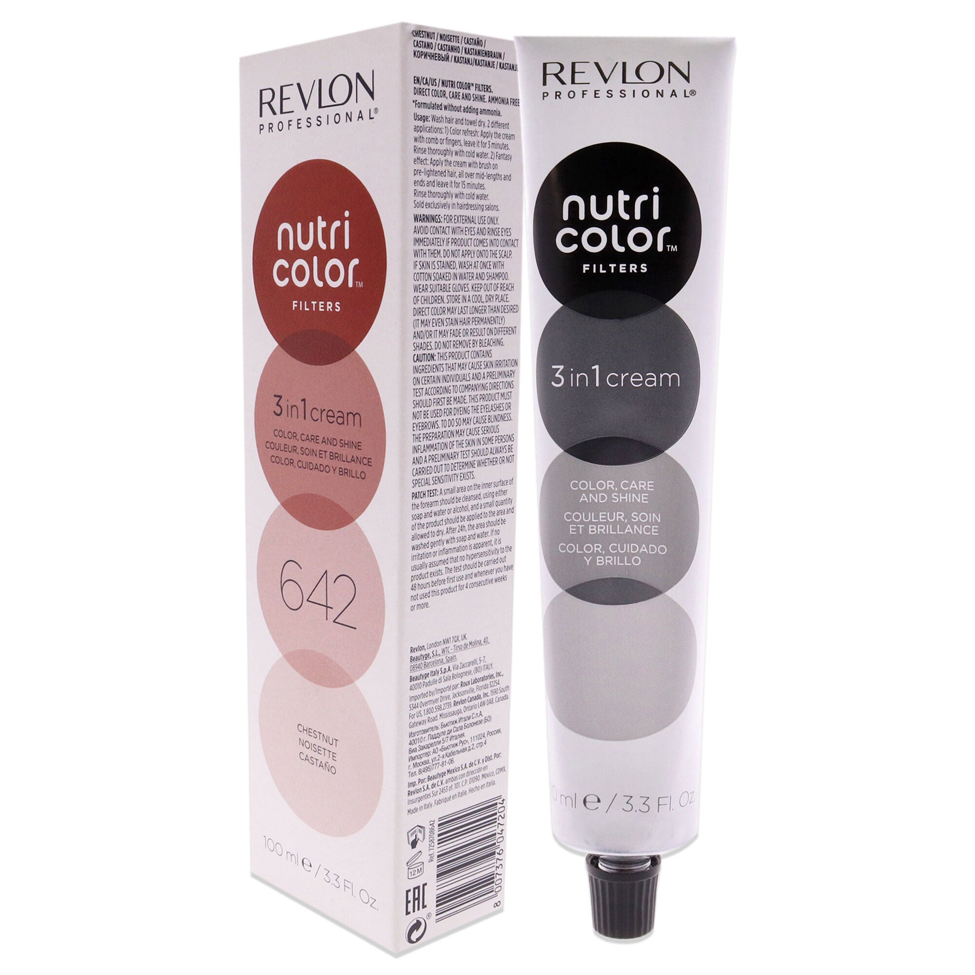 Nutri Color Cream - 642 Chestnut by Revlon for Unisex - 3.3 oz Hair Color, See Description, alternate image number 3