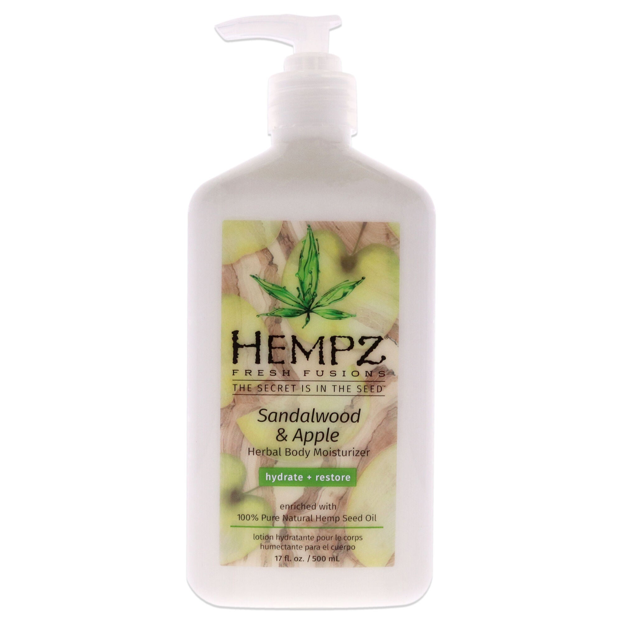 Fresh Fusions Sandalwood and Apple Herbal Body Moisturizer by Hempz for Unisex - 17 oz Moisturizer, , alternate image number 3