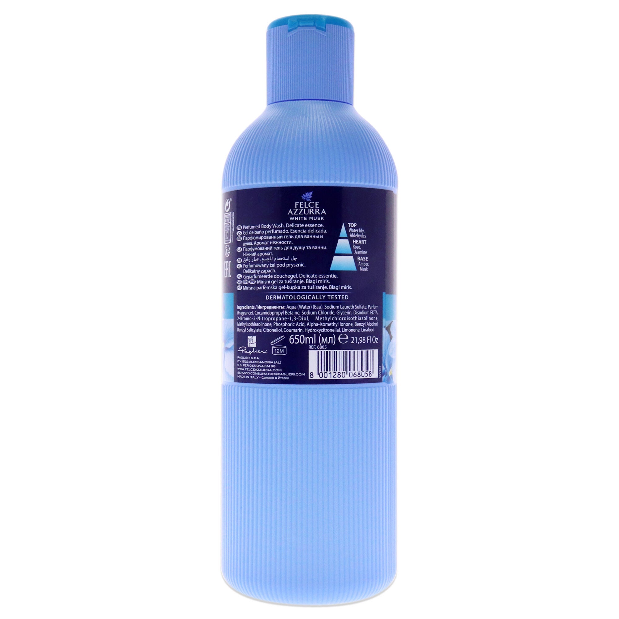 White Musk by Felce Azzurra for Unisex - 22 oz Body Wash, See Description, alternate image number 2