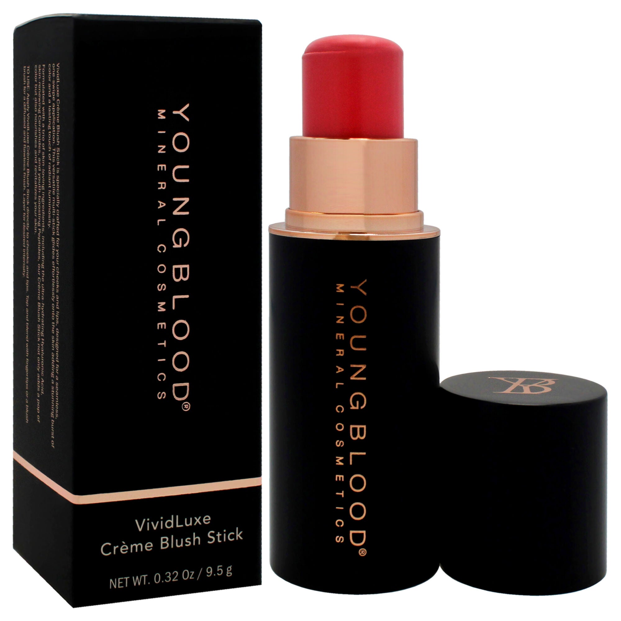 VividLuxe Creme Blush Stick - Pomelo by Youngblood for Women - 0.32 oz Blush, See Description, alternate image number 2