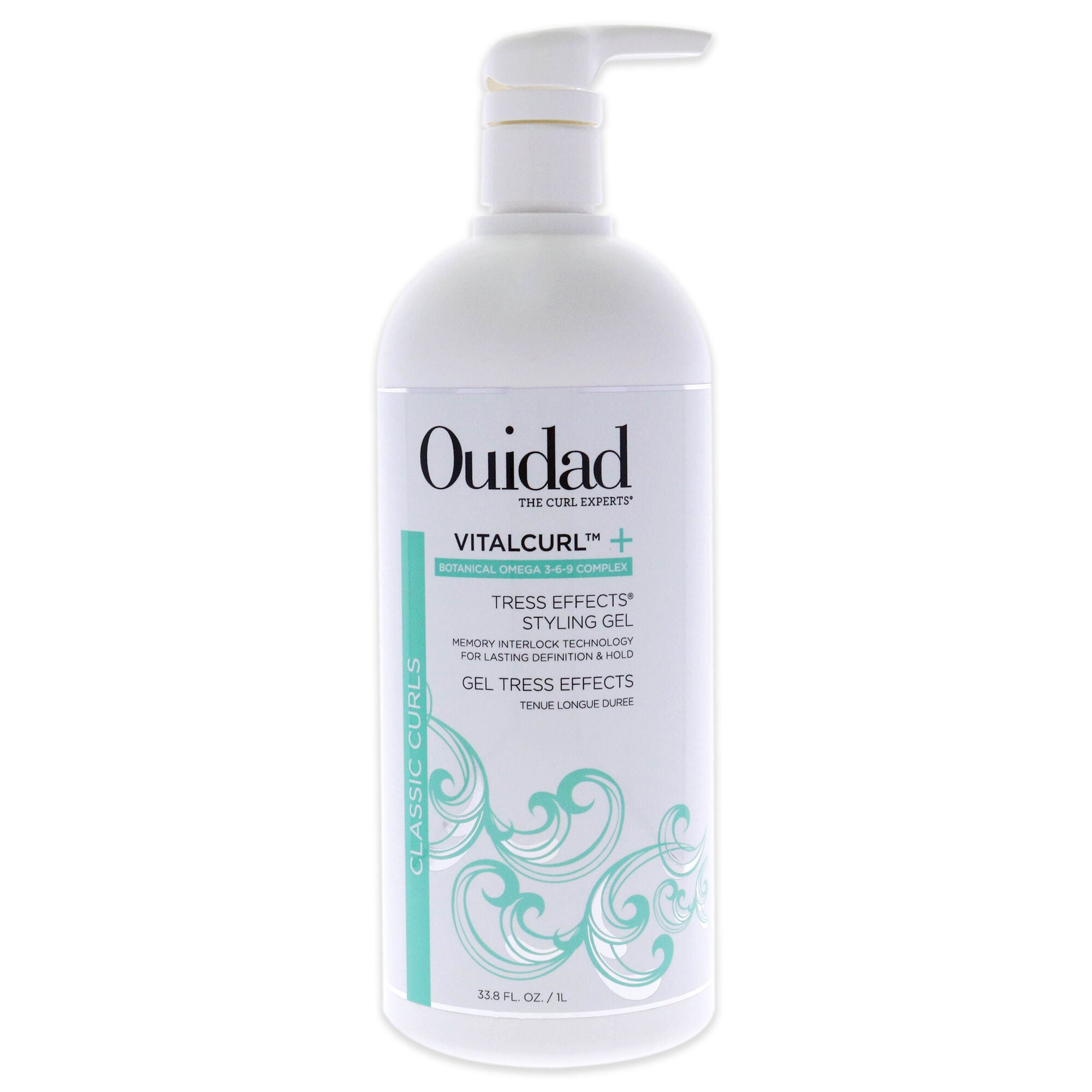 VitalCurl Plus Tress Effects Styling Gel by Ouidad for Unisex - 33.8 oz Gel, See Description, hi-res image number 0