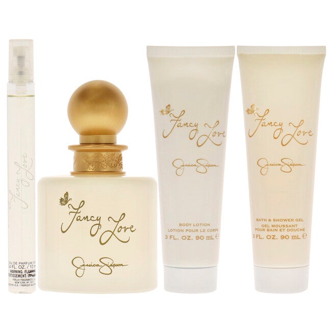 Fancy Love by Jessica Simpson for Women - 4 Pc Gift Set 3.4oz EDP Spray, 0.34oz EDP Mini Spray, 3oz Body Lotion, 3oz Bath and Shower Gel, , alternate image number 6