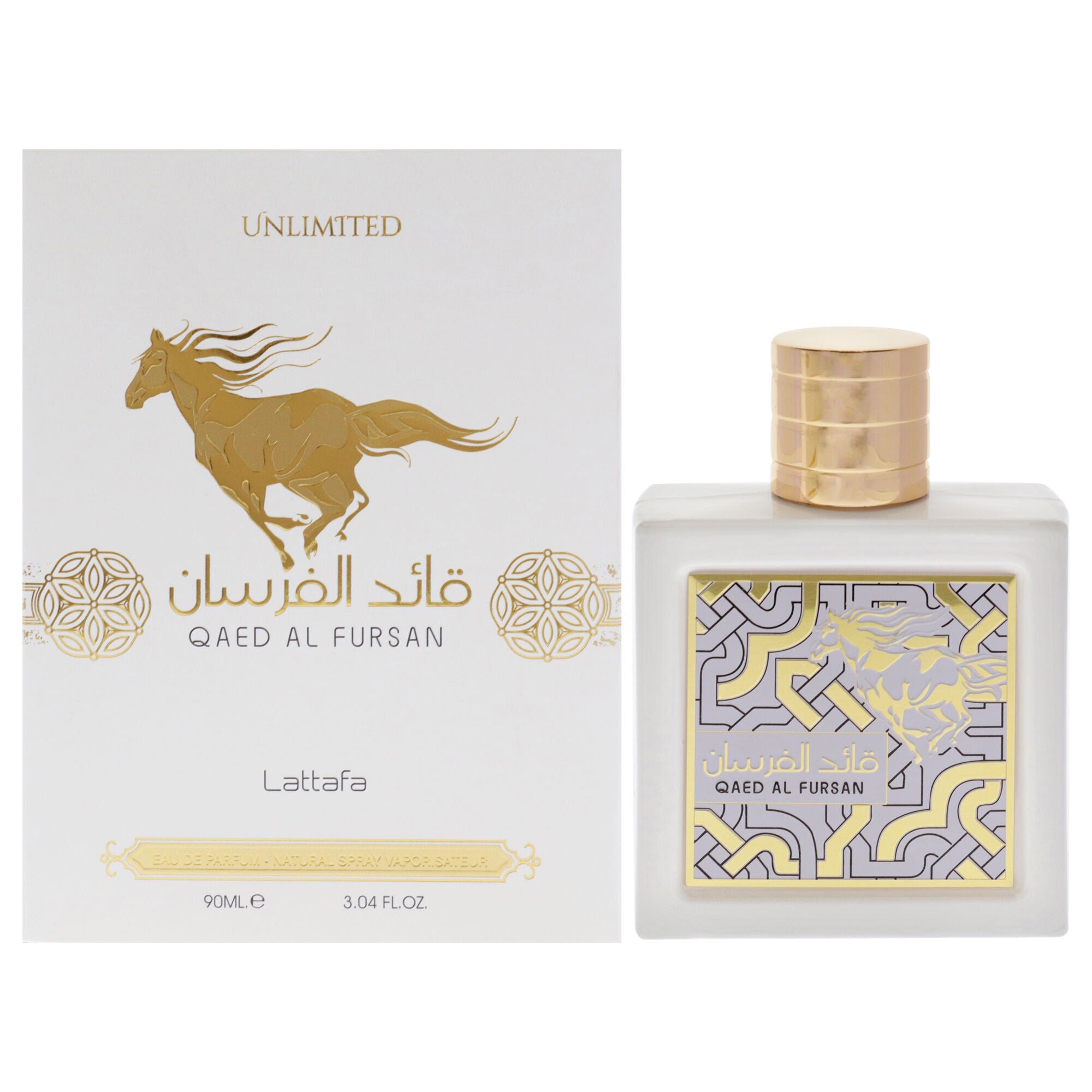 Qaed Al Fursan Unlimited by Lattafa for Men - 3.04 oz EDP Spray, Clear, hi-res image number 0