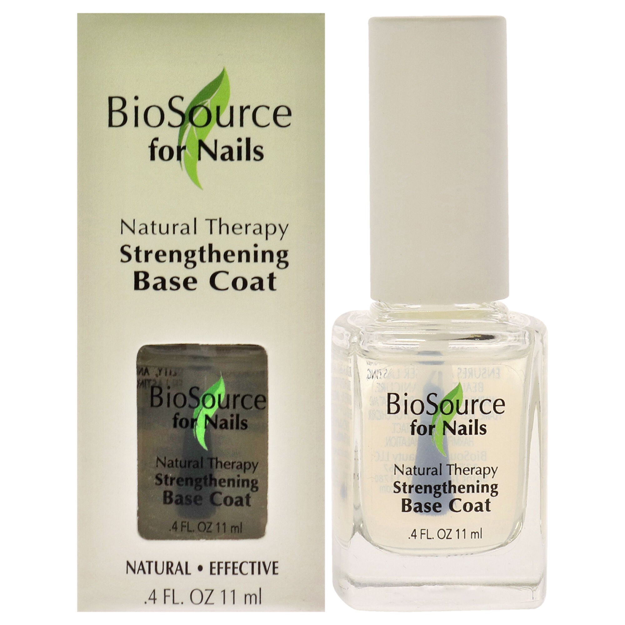 Natural Therapy Strengthening Base Coat by BioSource for Women - 0.4 oz Nail Treatment, See Description, hi-res image number 0