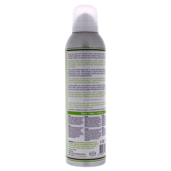 Shower Mousse Bodywash - Grapefruit Delight by Human+Kind for Unisex - 6.76 oz Body Wash, See Description, alternate image number 2