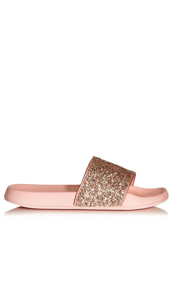 WIDE FIT Sally Sparkle Slide - blush, , alternate image number null