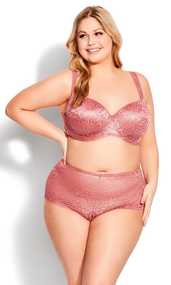 Lace Cheeky Brief - rose, Pink, hi-res image number null