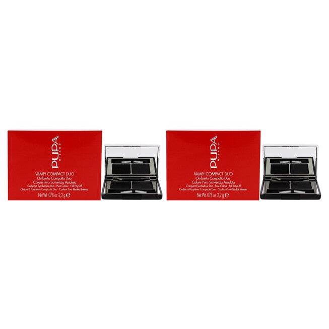 Vamp! Compact Duo Eyeshadow - 007 Dark Night by Pupa Milano for Women - 0.078 oz Eye Shadow - Pack of 2, NA, hi-res image number null