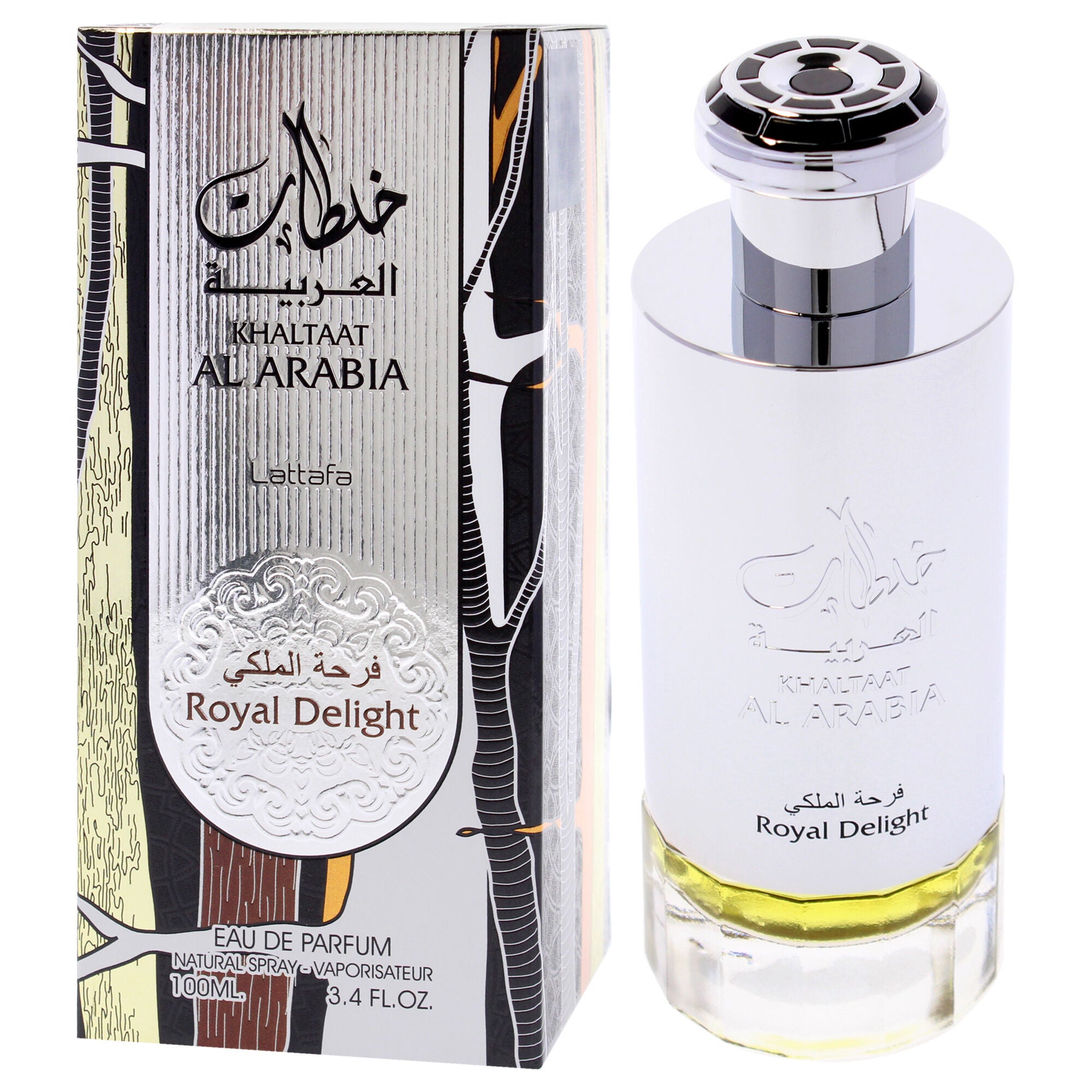 Khaltaat Al Arabia - Royal Delight by Lattafa for Men - 3.4 oz EDP Spray, Clear, alternate image number 3