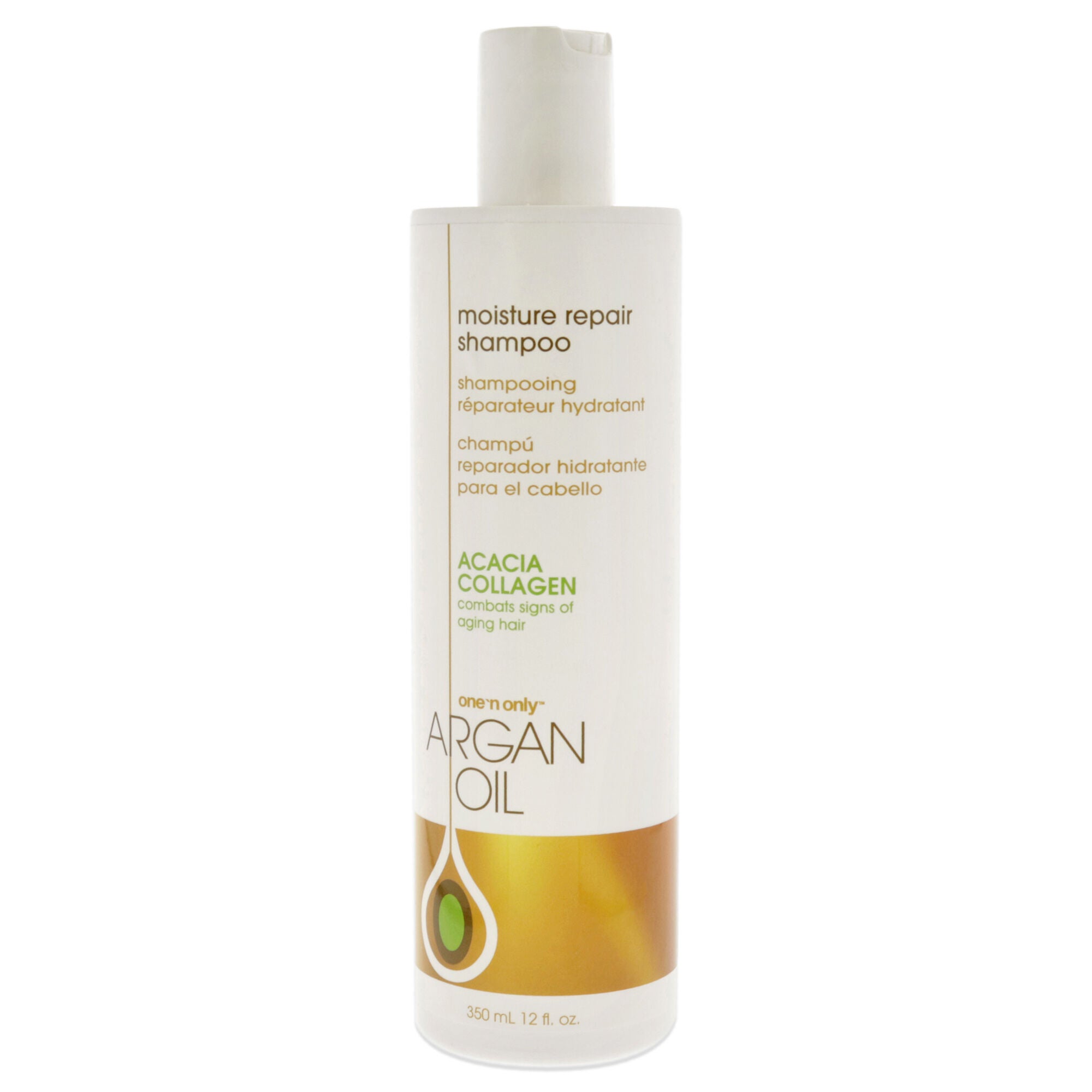 Argan Oil Moisture Repair Shampoo by One n Only for Unisex - 12 oz Shampoo, See Description, hi-res image number 0