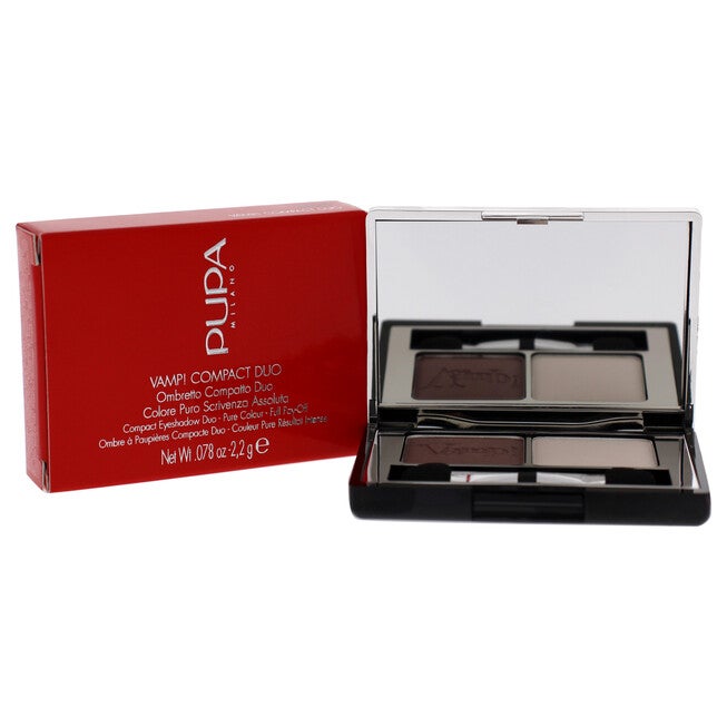 Vamp! Compact Duo Eyeshadow - 006 Brown Vanilla by Pupa Milano for Women - 0.078 oz Eye Shadow, NA, alternate image number null