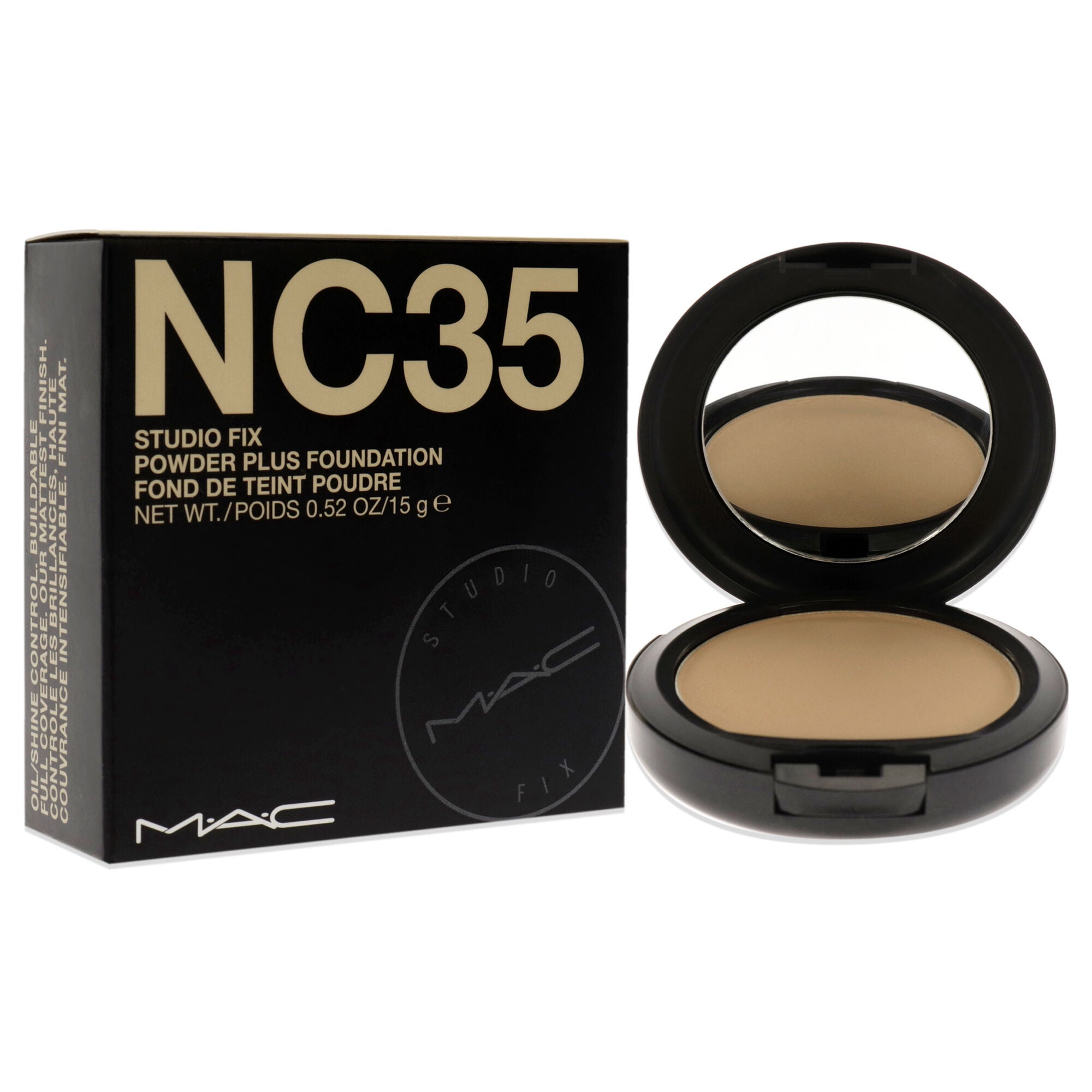 Studio Fix Powder Plus Foundation - NC35 by MAC for Women - 0.52 oz Foundation, See Description, alternate image number 2
