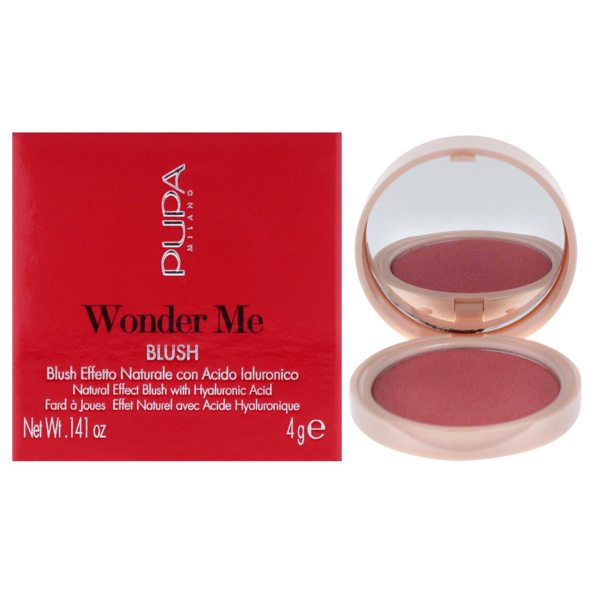 Wonder Me Blush - 002 Hug Me-Glow by Pupa Milano for Women - 0.141 oz Blush, See Description, hi-res image number 0