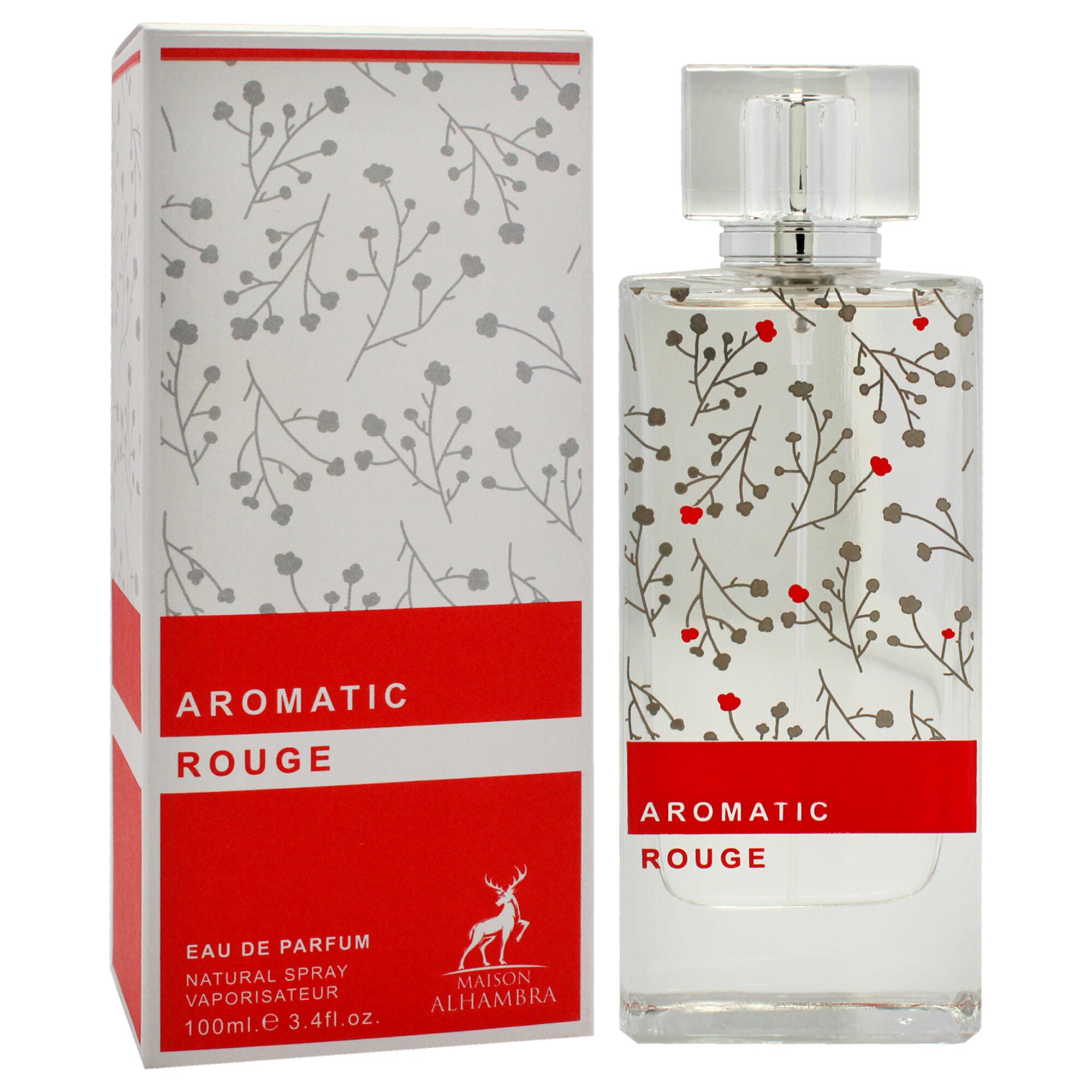 Aromatic Rouge by Maison Alhambra for Women - 3.4 oz EDP Spray, Clear, alternate image number 2