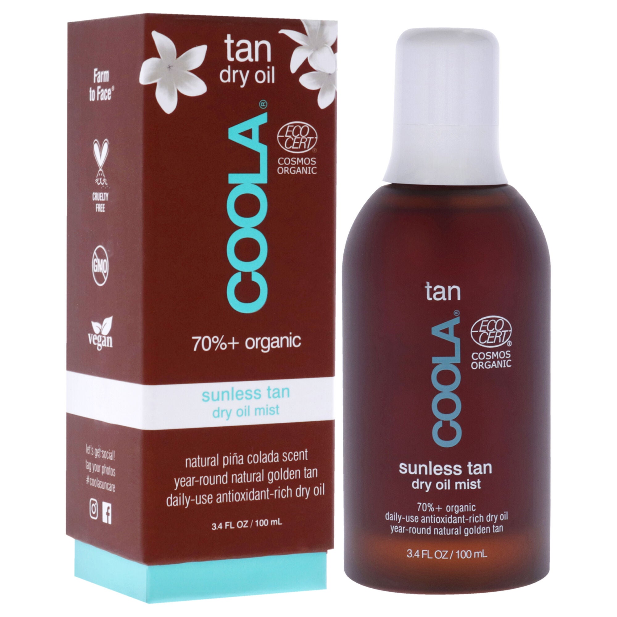 Sunless Tan Dry Oil Mist by Coola for Unisex - 3.4 oz Mist, See Description, alternate image number 2