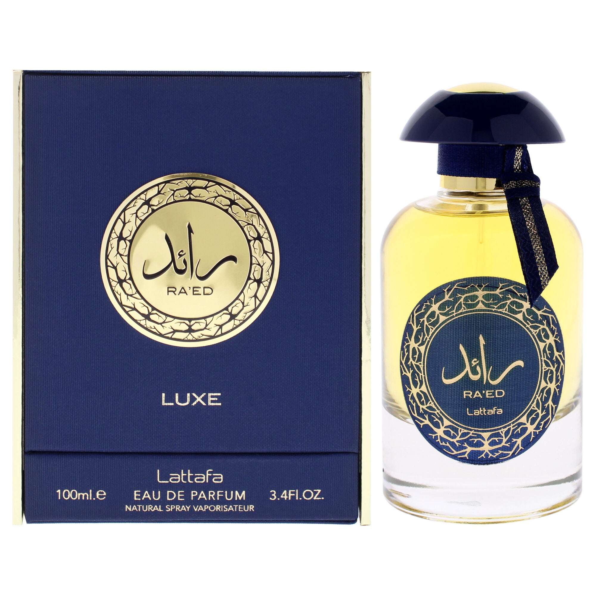Raed Luxe Gold by Lattafa for Men - 3.4 oz EDP Spray, See Description, hi-res image number 0