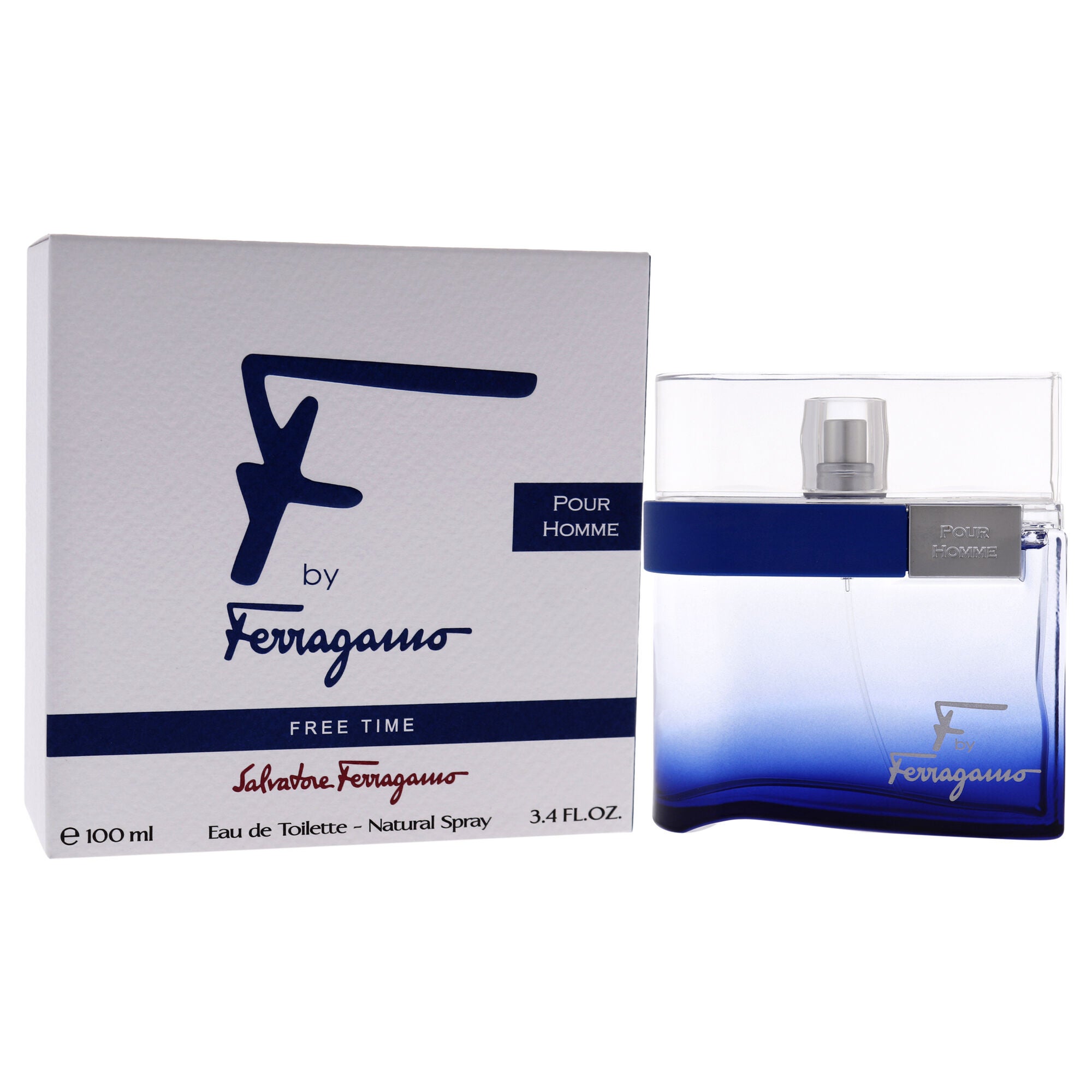 F by Ferragamo Free Time by Salvatore Ferragamo for Men - 3.4 oz EDT Spray, See Description, alternate image number 1