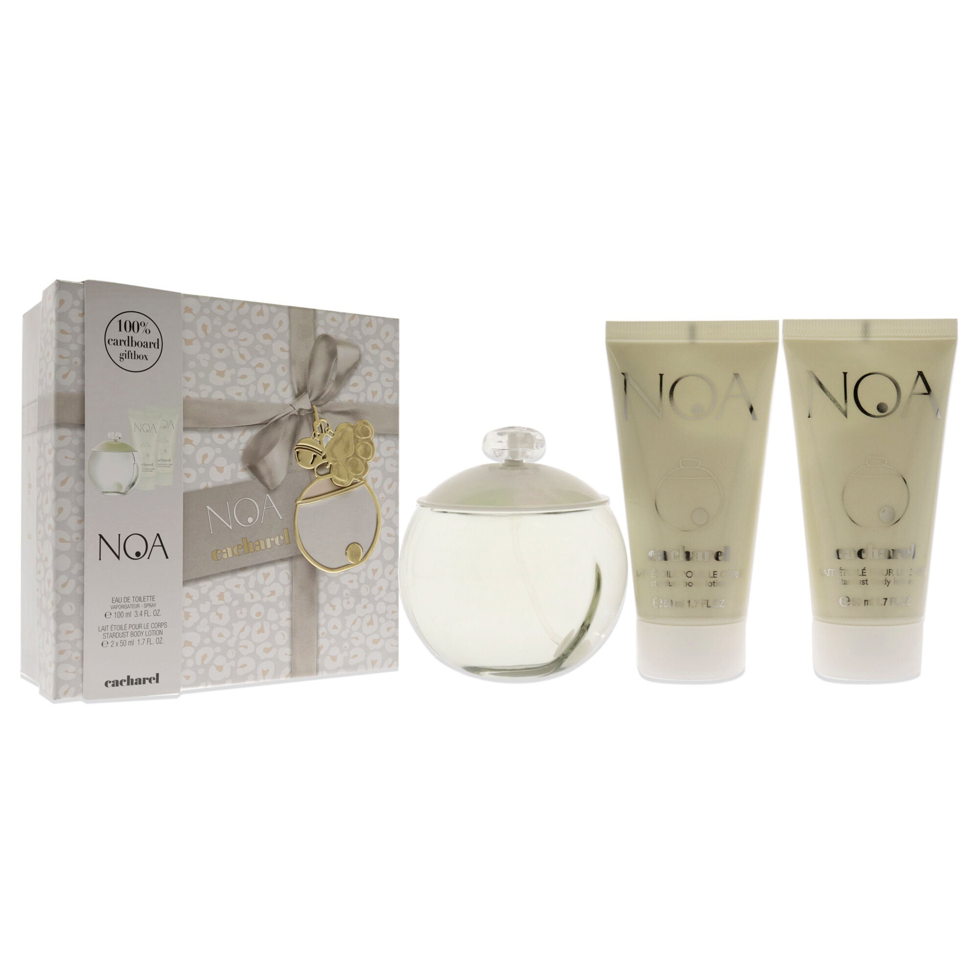 Noa by Cacharel for Women - 3 Pc Gift Set 3.4oz EDT Spray, 2 x 1.7oz Perfumed Stardust Body Lotion, See Description, alternate image number 1