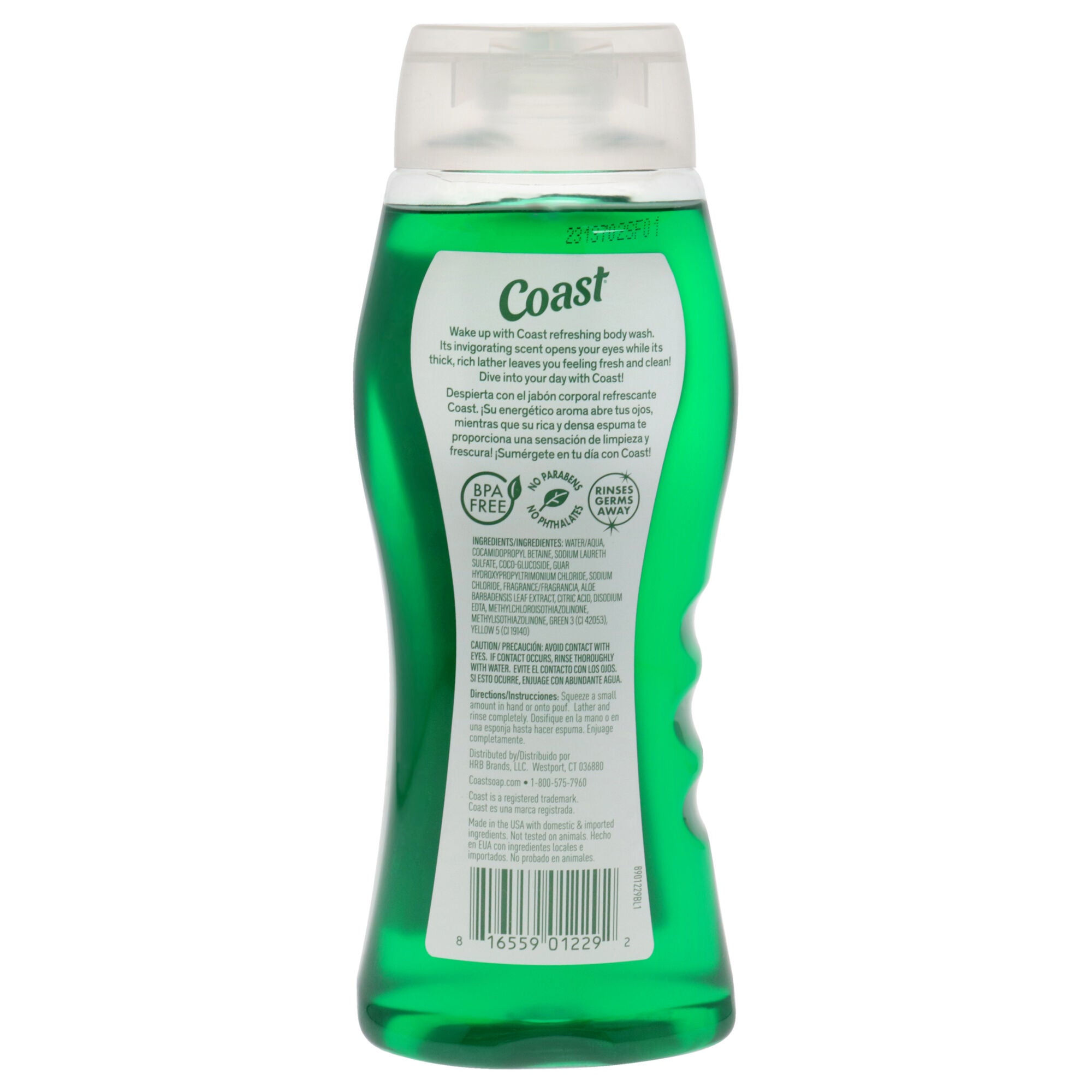 Body Wash - Emerald Burst by Coast for Unisex - 18 oz Body Wash, See Description, alternate image number 2