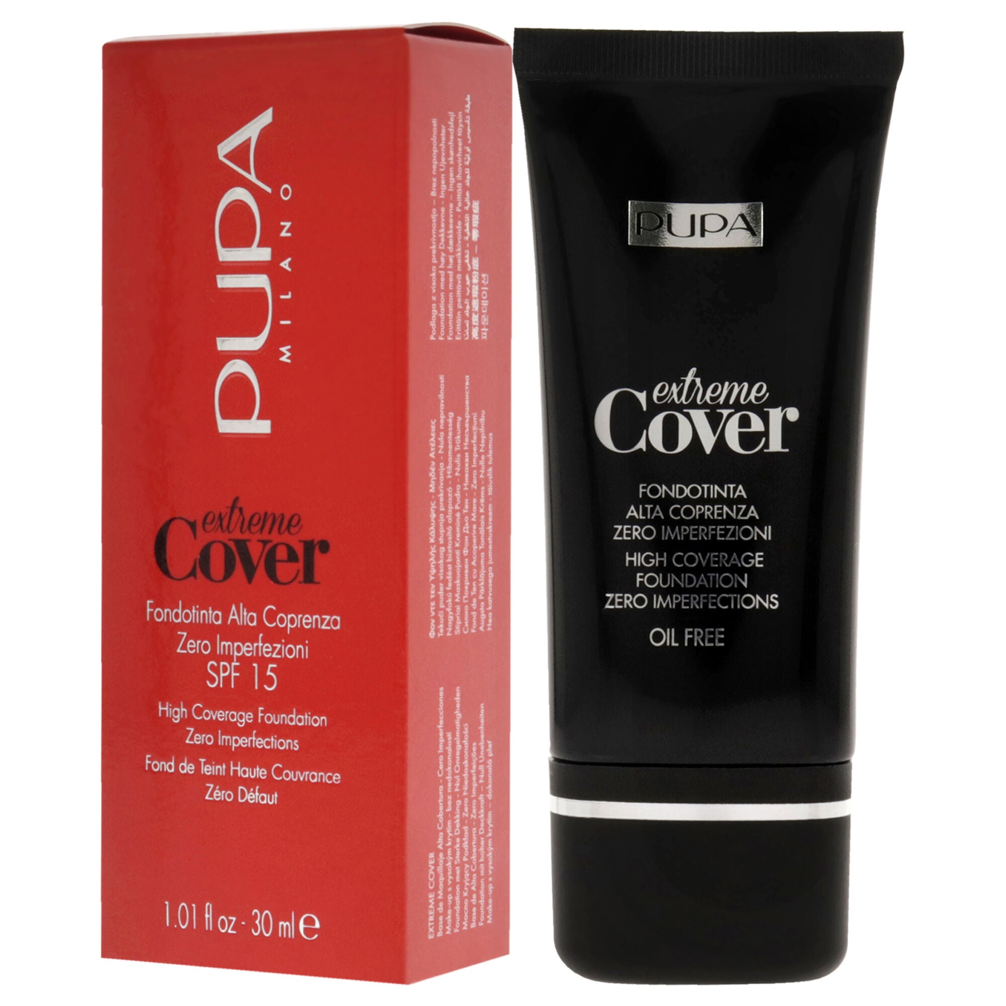 Extreme Cover Foundation SPF 15 - 010 Alabaster by Pupa Milano for Women - 1.01 oz Foundation, , alternate image number 7