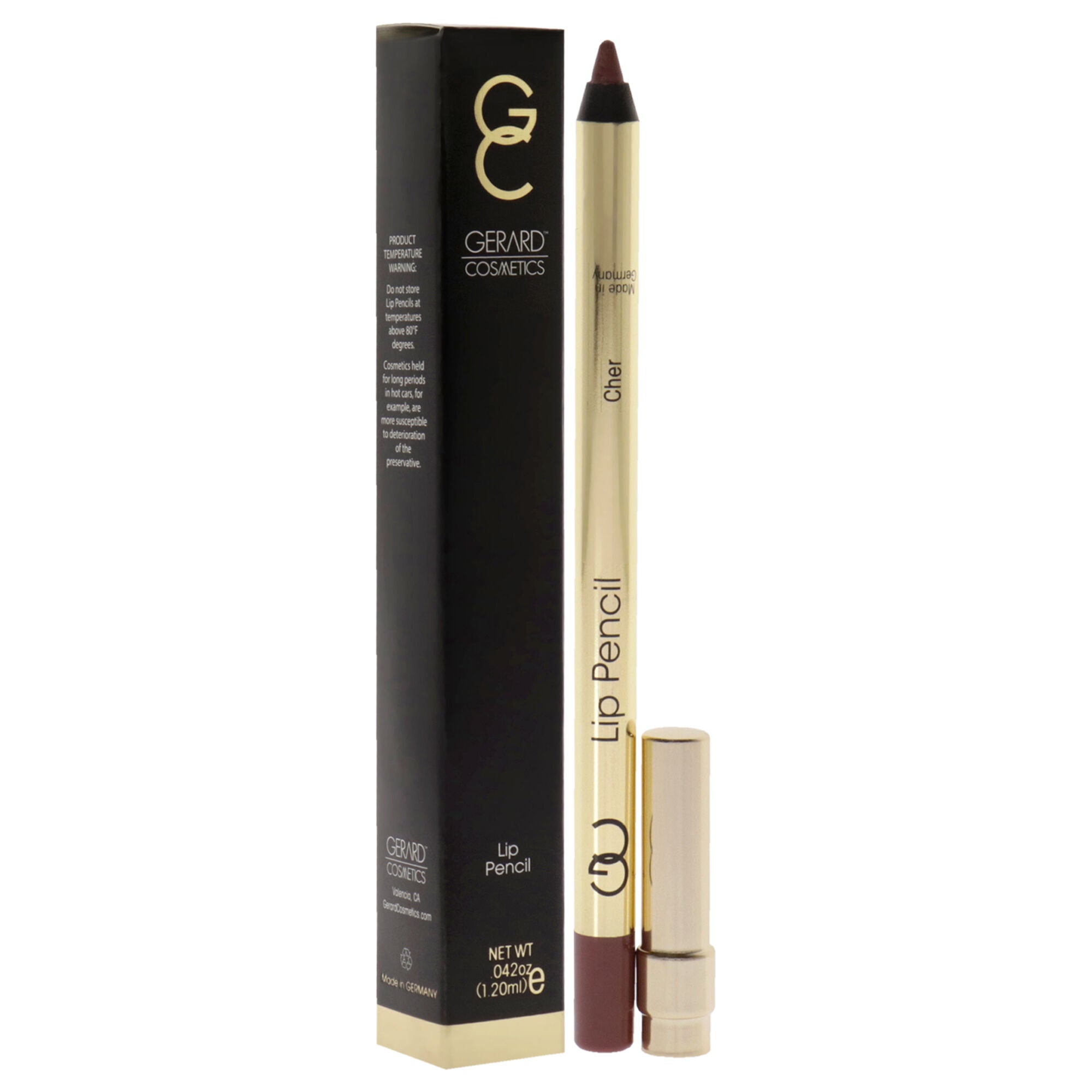Lip Pencil - Cher by Gerard Cosmetic for Women - 0.04 oz Lip Pencil, See Description, alternate image number 1