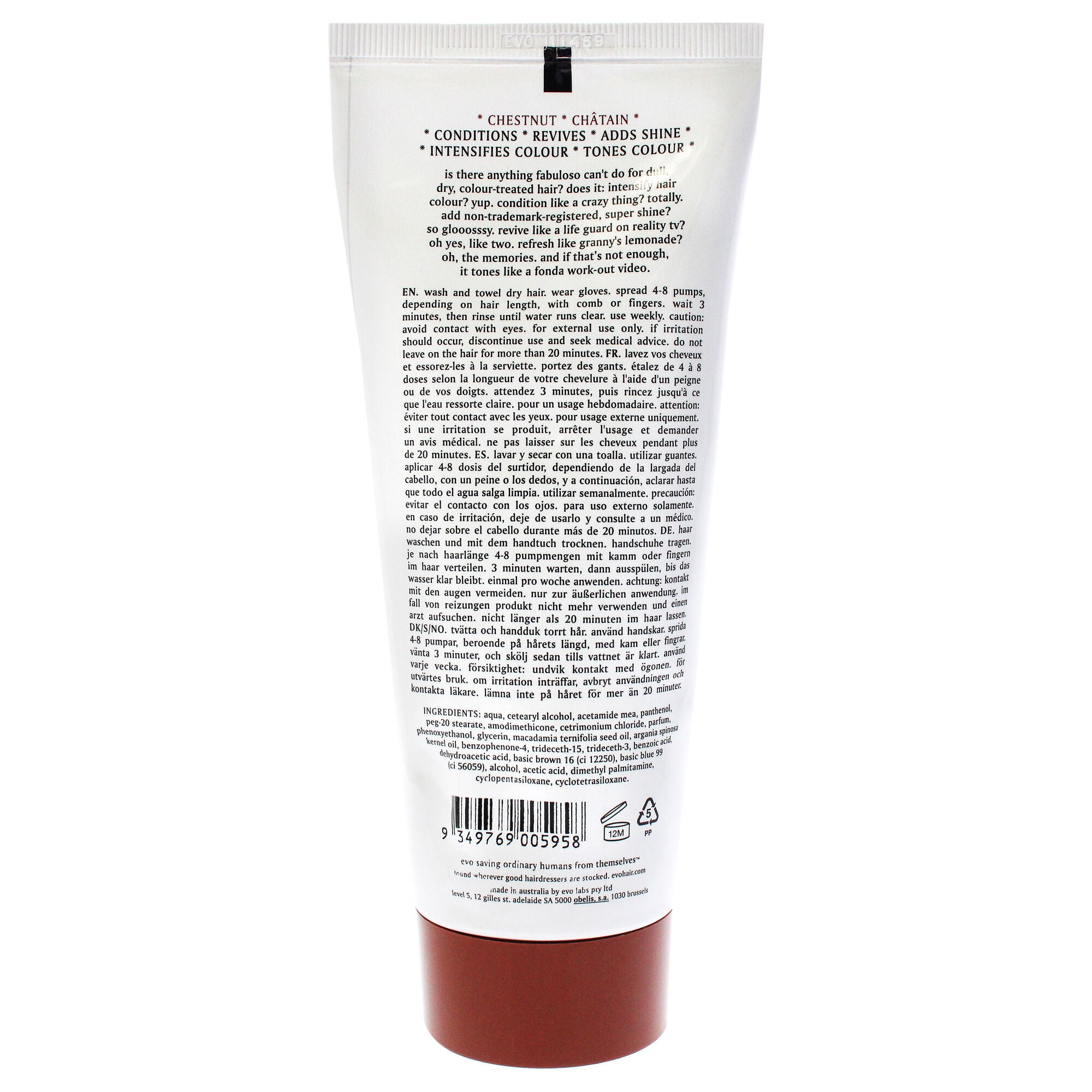 Chestnut Colour Intensifying Conditioner by Evo for Women - 7.5 oz Conditioner, , alternate image number 4