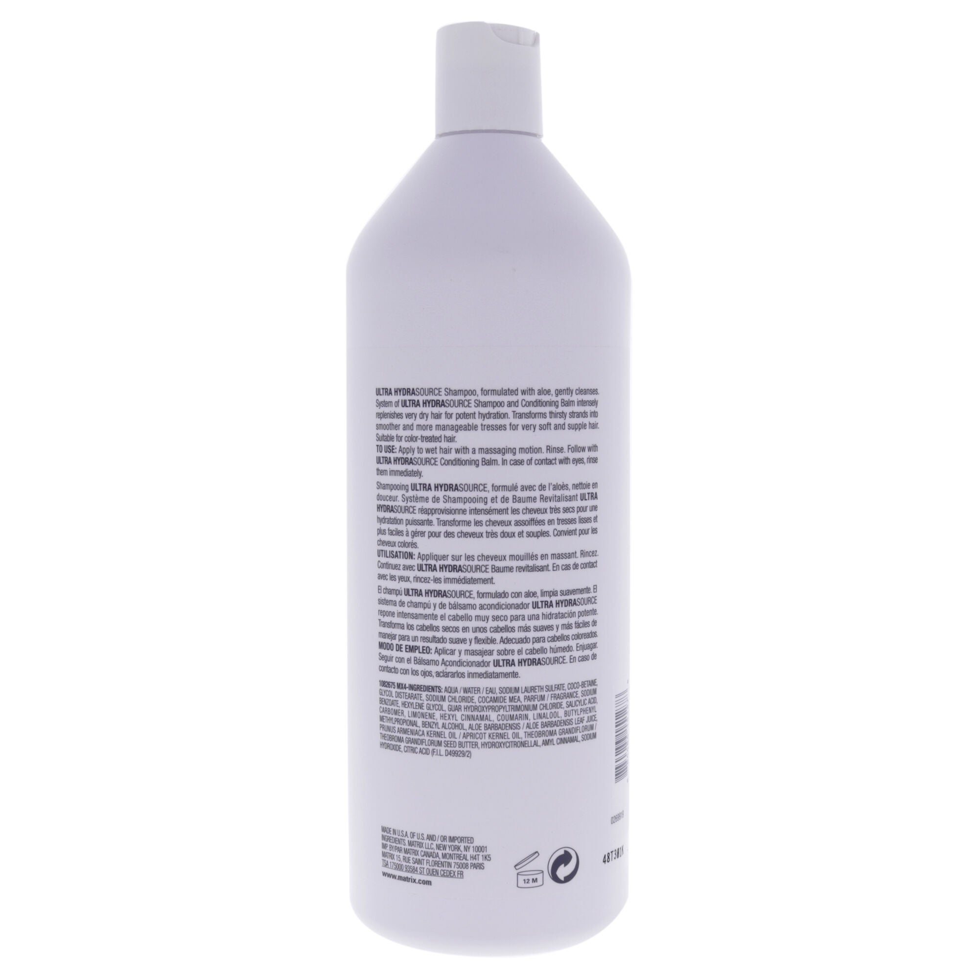 Biolage Ultra HydraSource Shampoo by Matrix for Unisex - 33.8 oz Shampoo, See Description, alternate image number 1