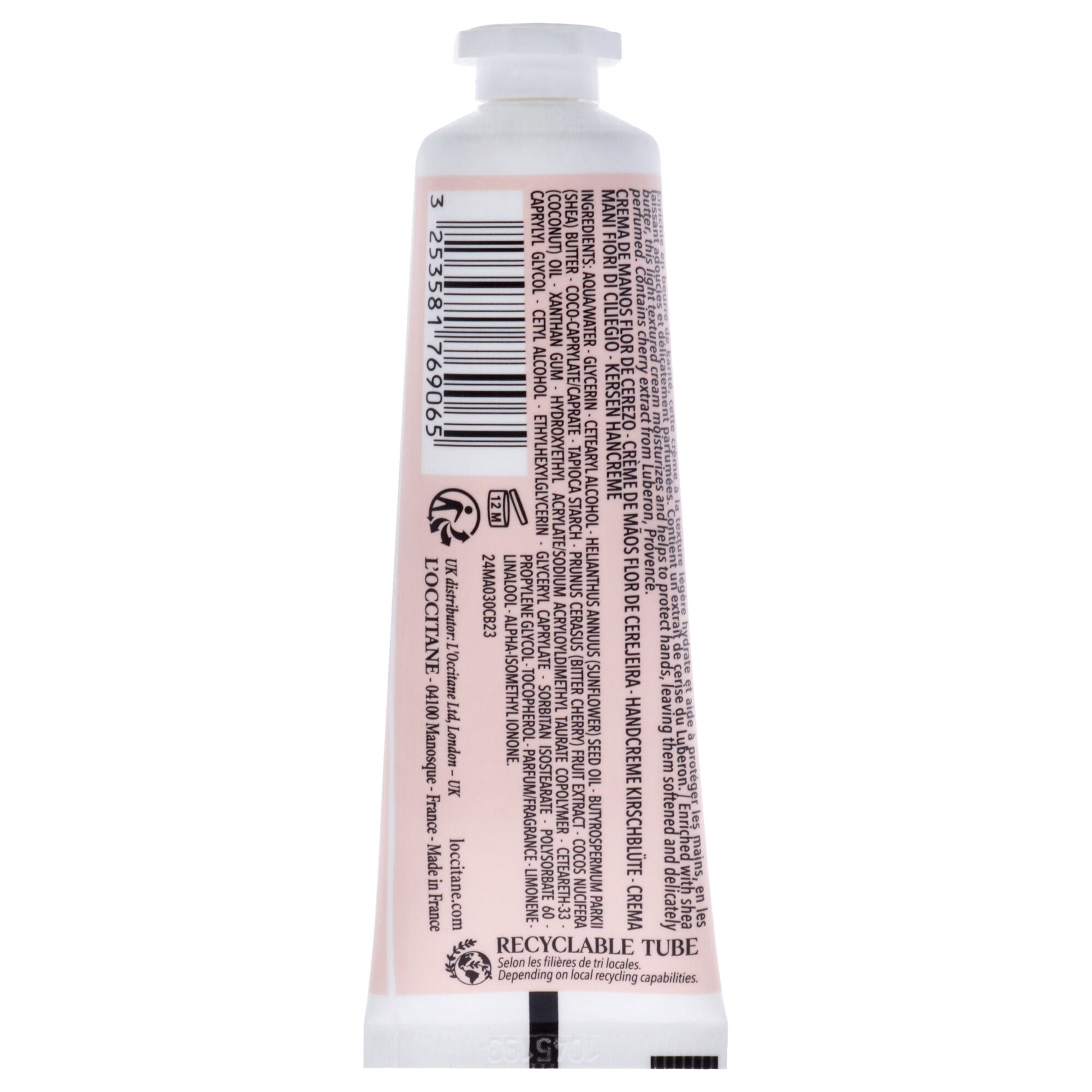 Hand Cream - Cherry Blossom by LOccitane for Women - 1 oz Cream, See Description, alternate image number 2