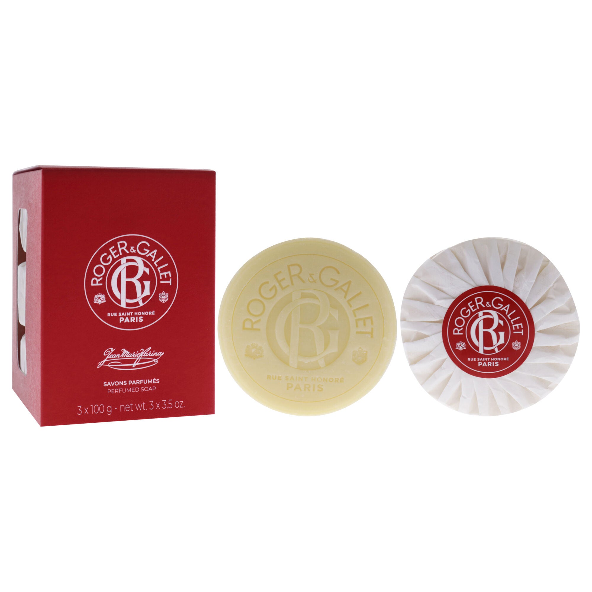 Jean Marie Farina Perfumed Soap Set by Roger & Gallet for Unisex - 3 x 3.5 oz Soap, , alternate image number 6