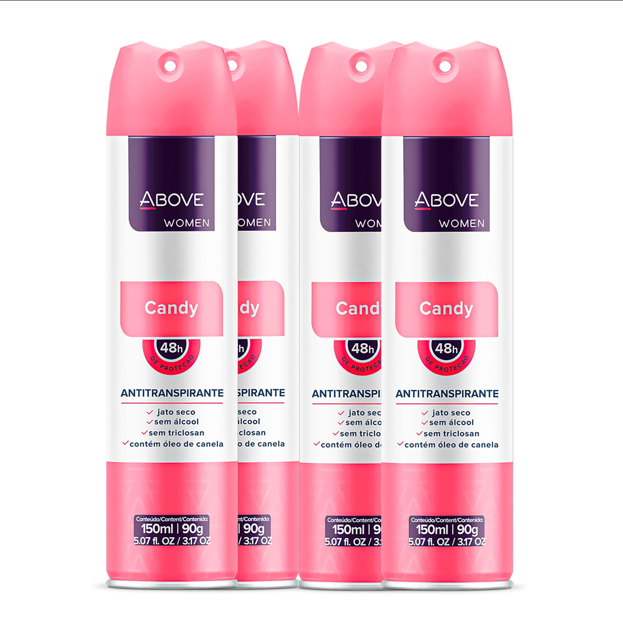 48 Hours Antiperspirant Deodorant - Candy by Above for Women - 3.17 oz Deodorant Spray - Pack of 4, See Description, alternate image number 4