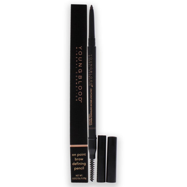 On Point Brow Defining Pencil - Dark Brown by Youngblood for Women - 0.012 oz Eyebrow Pencil, NA, hi-res image number null