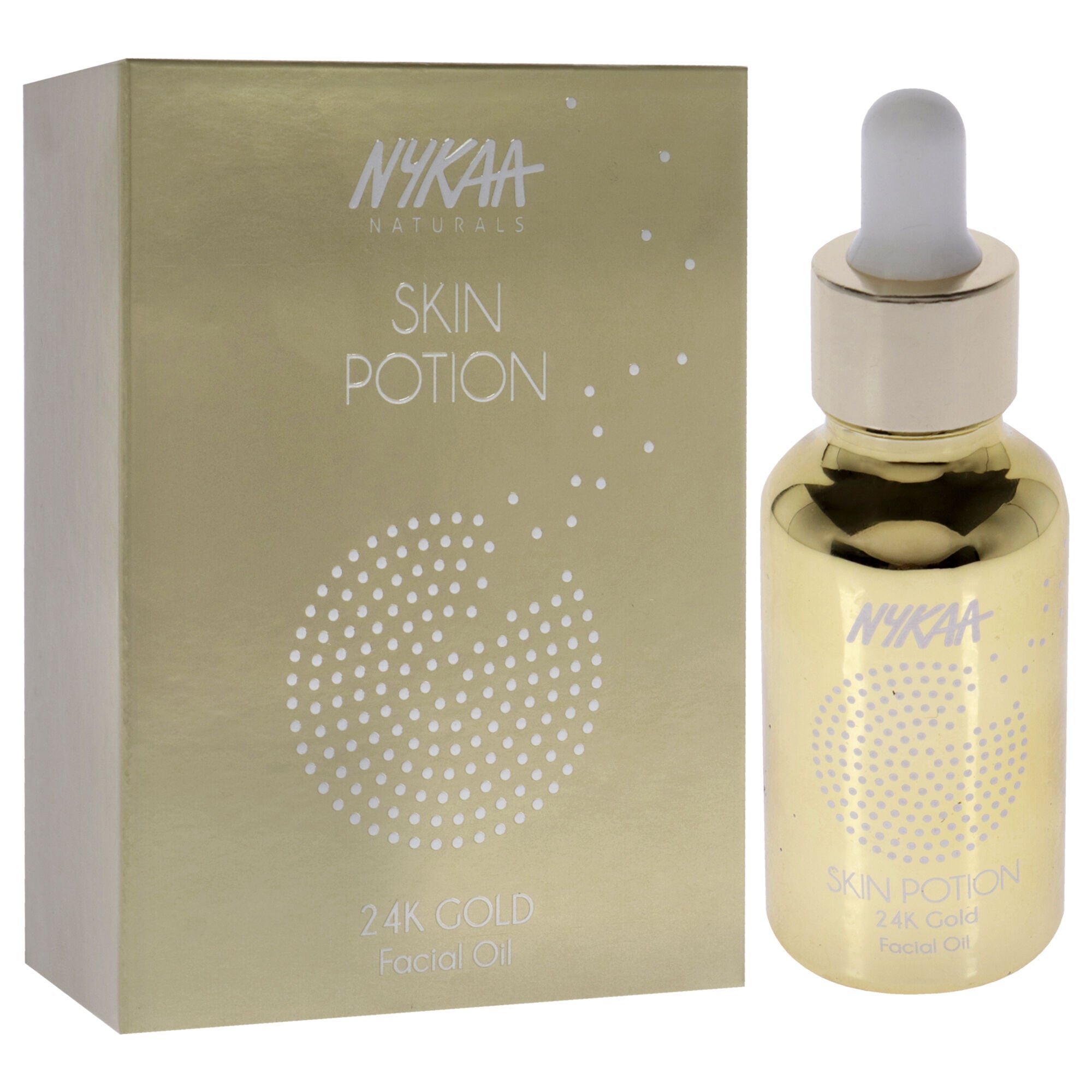 Skin Potion Facial Oil - 24K Gold by Nykaa Naturals for Women - 1 oz Oil, See Description, alternate image number 1