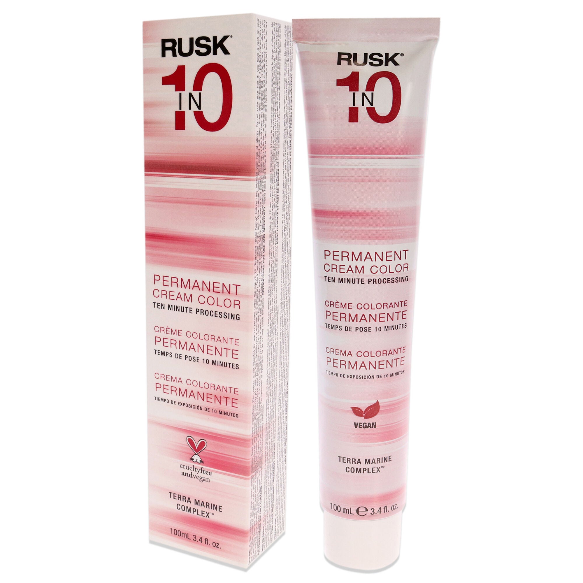 Permanent Cream Color In10 - 8A Light Ash Blonde by Rusk for Unisex - 3.4 oz Hair Color, , alternate image number 8
