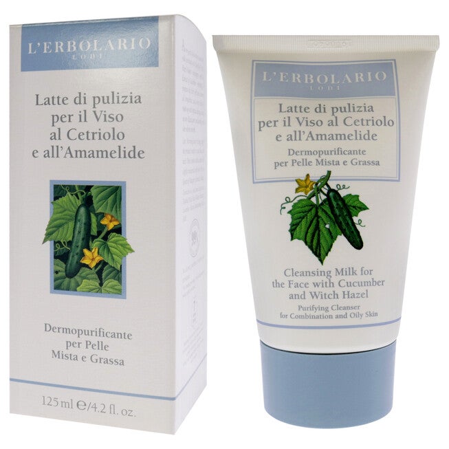Cleansing Milk - Cucumber and Witch Hazel by LErbolario for Women - 4.2 oz Cleanser, See Description, alternate image number 2